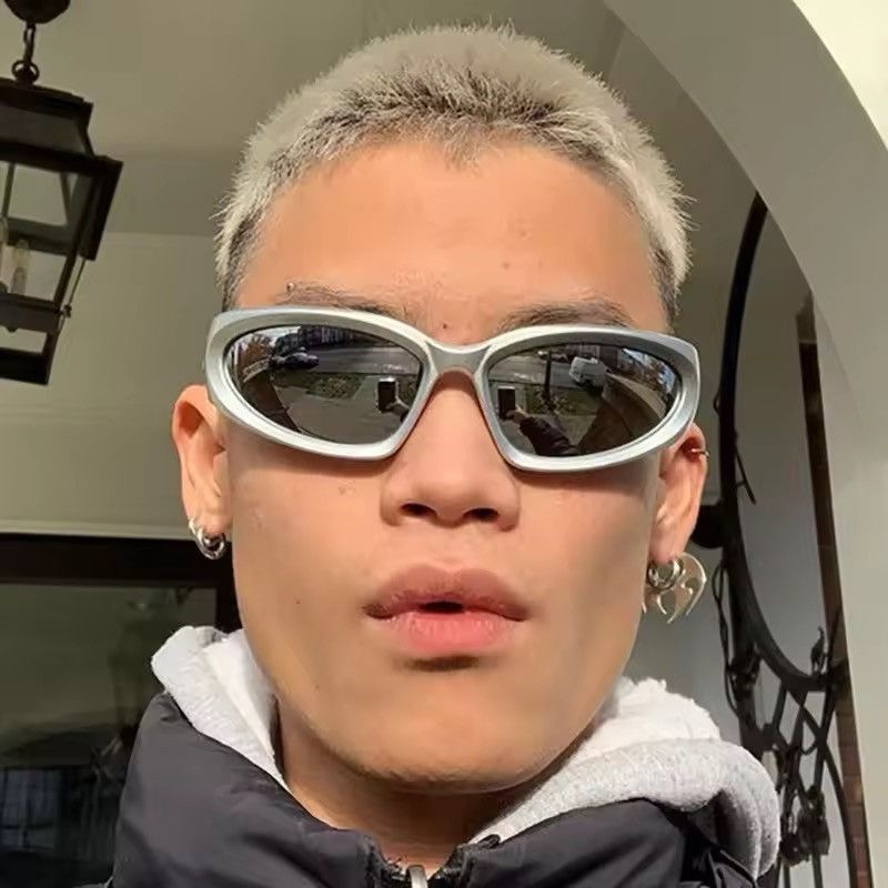 Japanese Brand Vtg Y2k Avant Garde Futuristic Sunglasses Black Unisex OS Size ONE SIZE - 7 Thumbnail