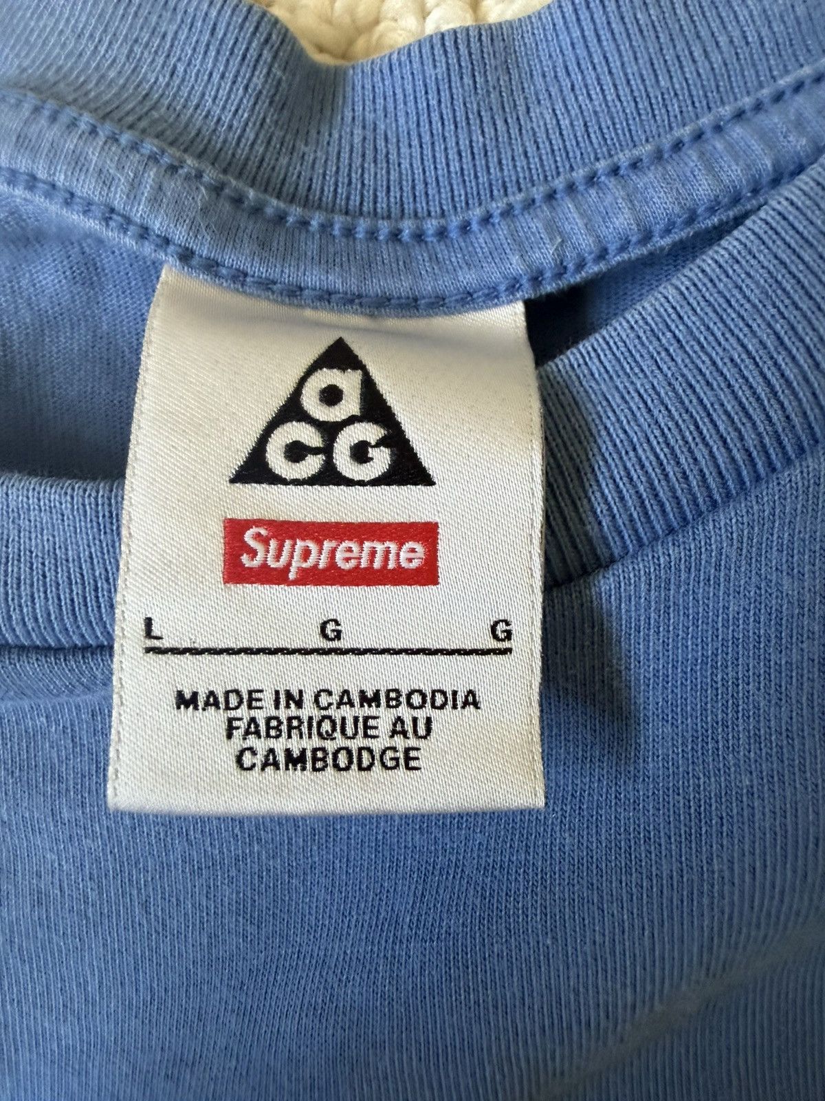 Nike ACG × Supreme Supreme Nike ACG Grid Tee Size US L / EU 52-54 / 3 - 3 Thumbnail