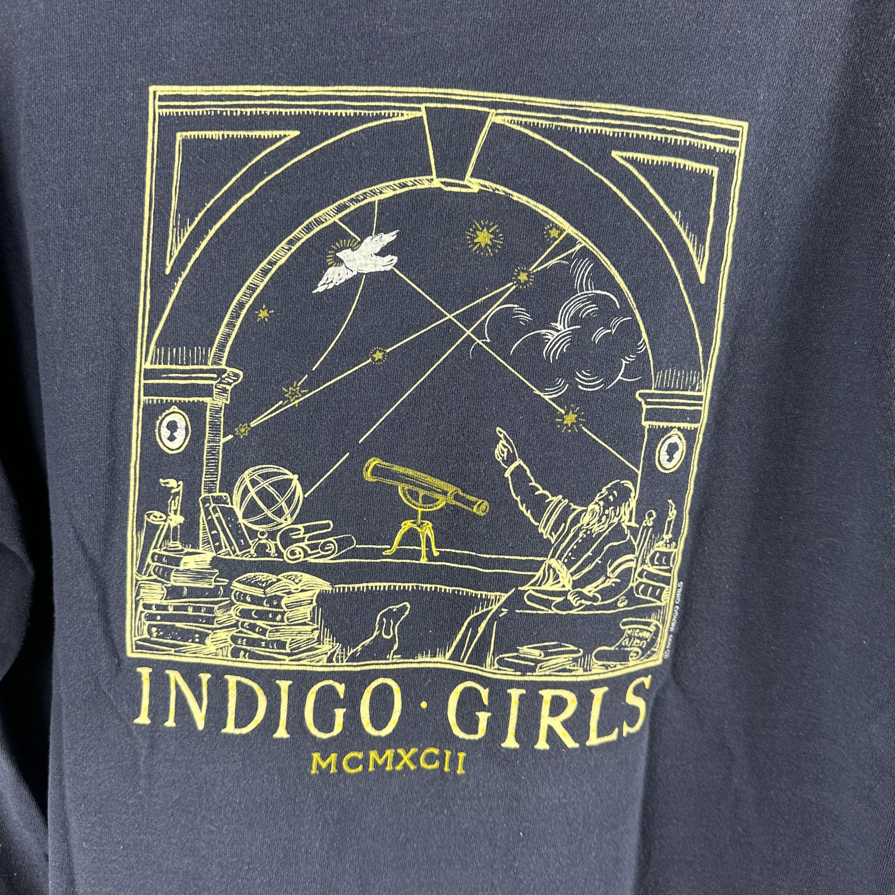 Vintage Vintage 1992 Indigo Girls MCMXCII Folk Rock Band T-shirt Size US XL / EU 56 / 4 - 4 Thumbnail
