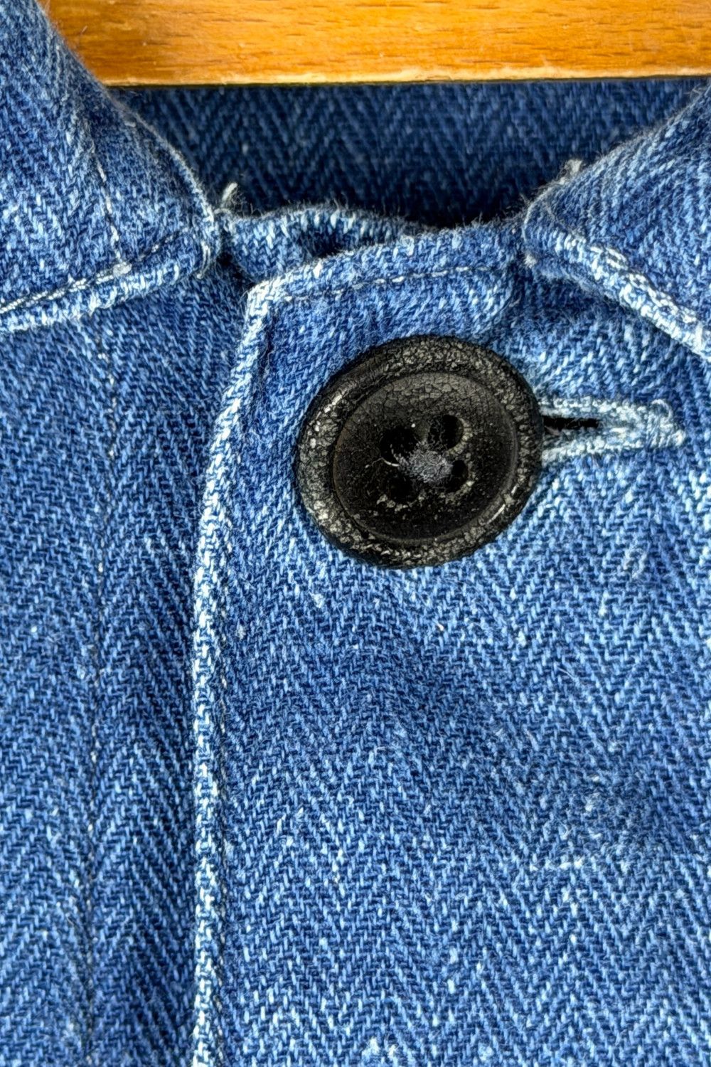 RRL Ralph Lauren RRL Cotton-Linen Herringbone Denim Work Jacket - ss15 est, Size US L / EU 52-54 / 3 - 11 Thumbnail