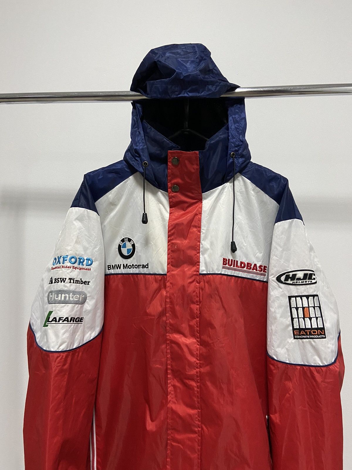 BMW × Vintage BMW Vintage Jacket Big Logo Team Buildbase Motorrad Size US XL / EU 56 / 4 - 2 Thumbnail