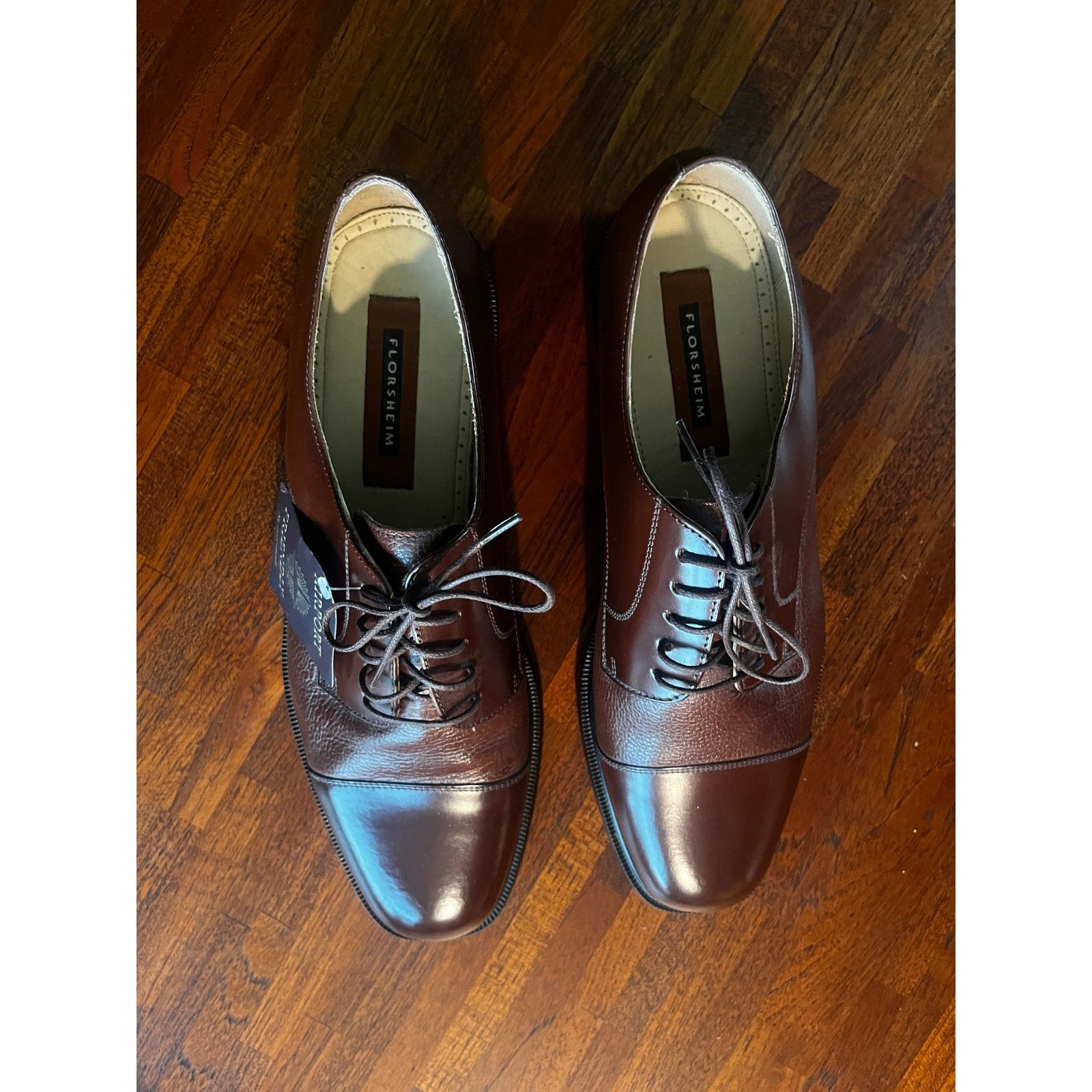 Florsheim Florsheim Pebble Leather Oxfords Dress Shoes Cognac Men's 13 Size US 13 / EU 46 - 3 Thumbnail