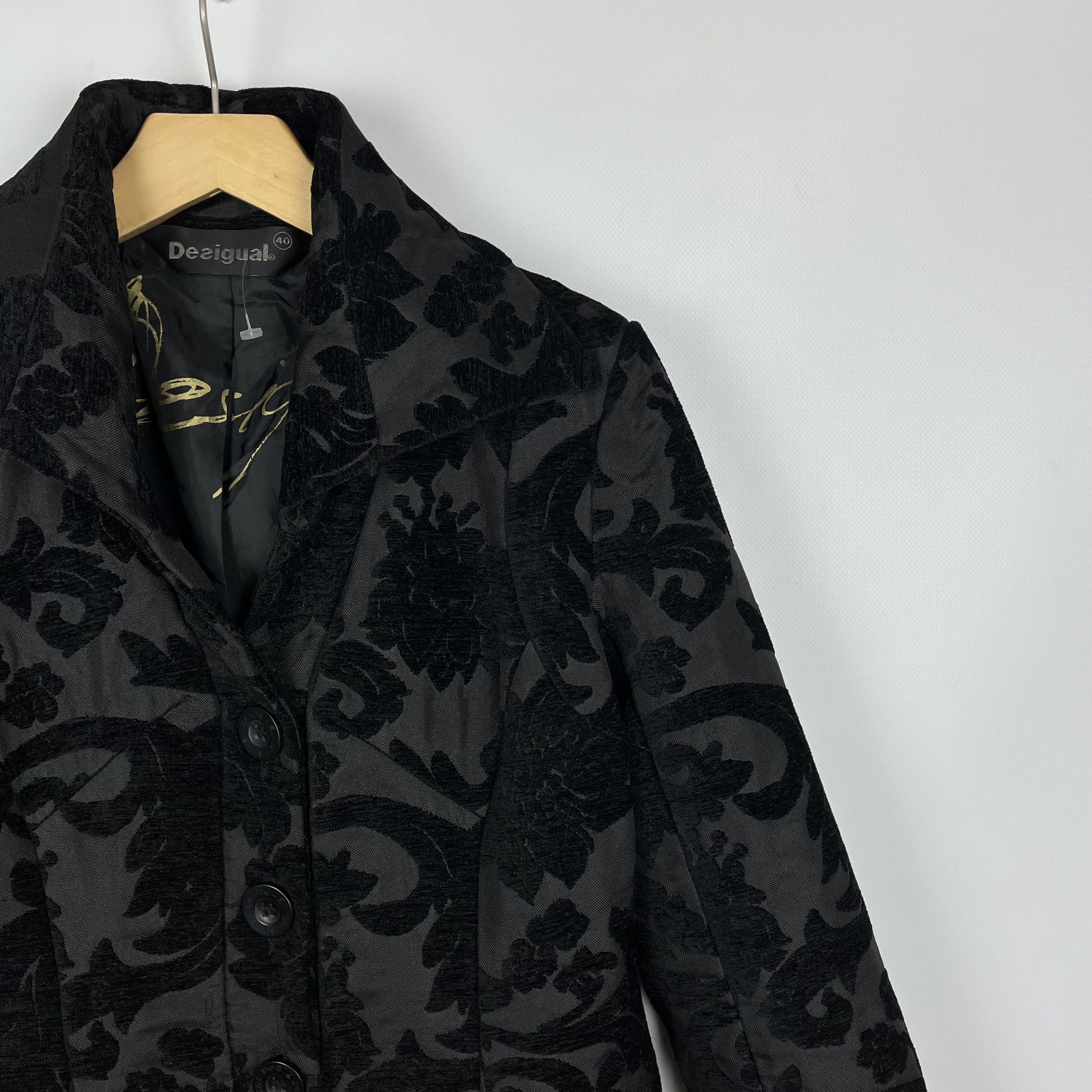 Desigual Ladies Desigual Floral Pattern Coat Jacket Size M / US 6-8 / IT 42-44 - 3 Thumbnail