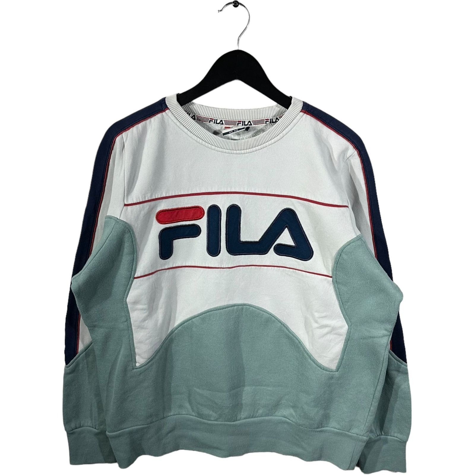 Fila Vintage FILA Cut & Sew Crewneck Size US XL / EU 56 / 4 - 1 Thumbnail