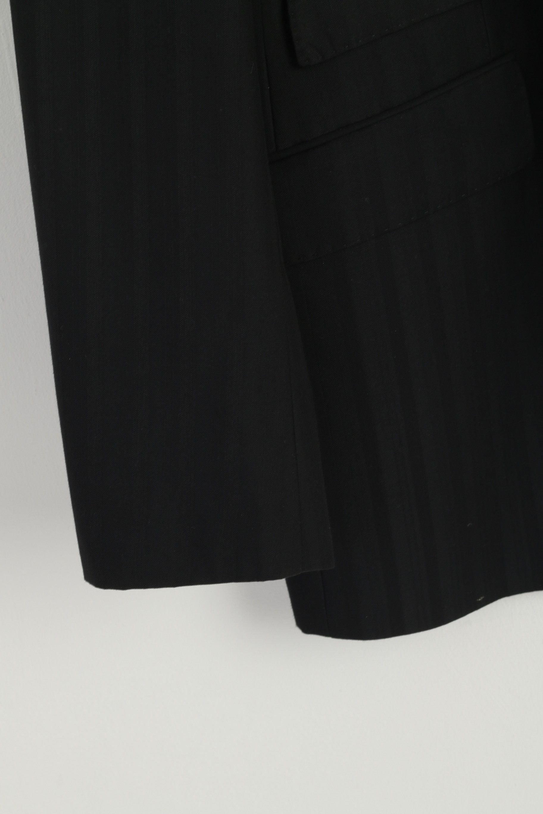 Other Stonebridge Men 50 Blazer Black Striped 9581 Size 50R - 4 Thumbnail