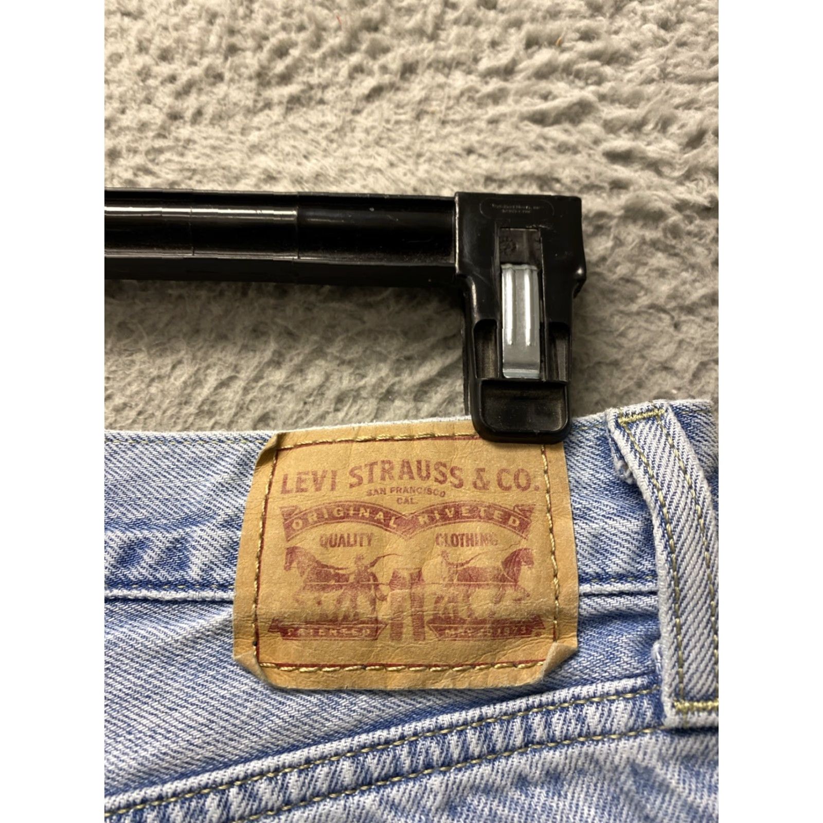 Levi's Levis Jeans Womens 30x31 Blue Denim High Slim Straight Fit Light Wash /0511 Size 30" / US 8 / IT 44 - 7 Thumbnail