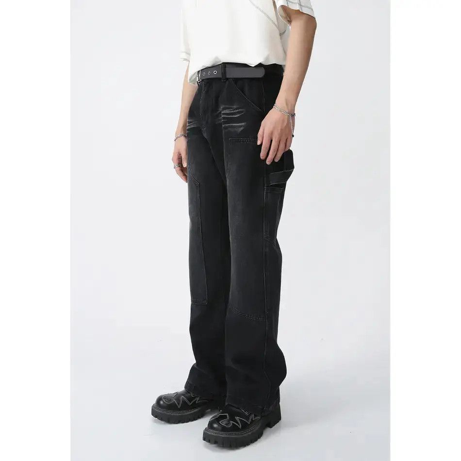 Japanese Brand Retro loose high street straight leg jeans Size US 32 / EU 48 - 6 Thumbnail