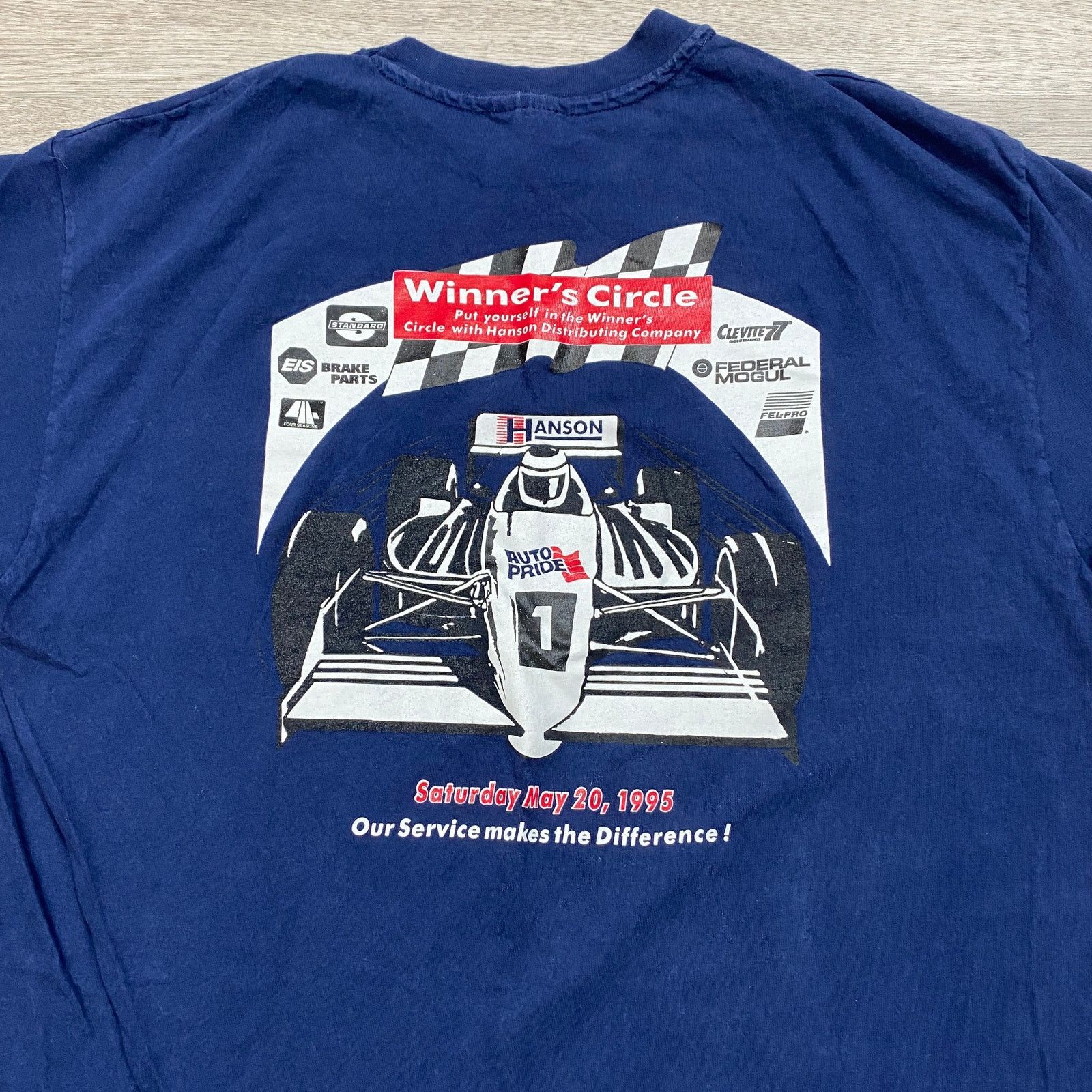 Hanes × NASCAR × Vintage Vintage 90s Hanson Winner's Circle Racing NASCAR T Shirt XL Size US XL / EU 56 / 4 - 3 Thumbnail