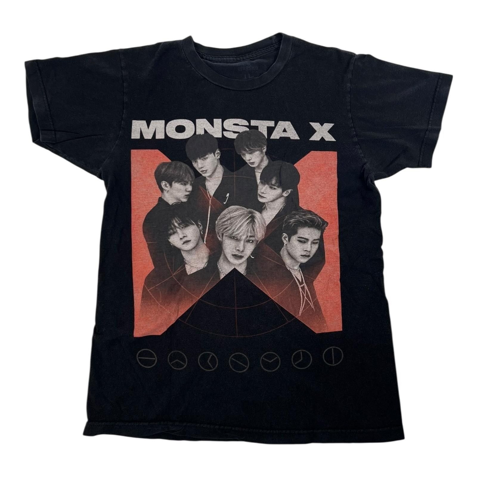 Other Monsta X T-Shirt Adult Size Small Black K-Pop Band Starship Size US S / EU 44-46 / 1 - 1 Thumbnail