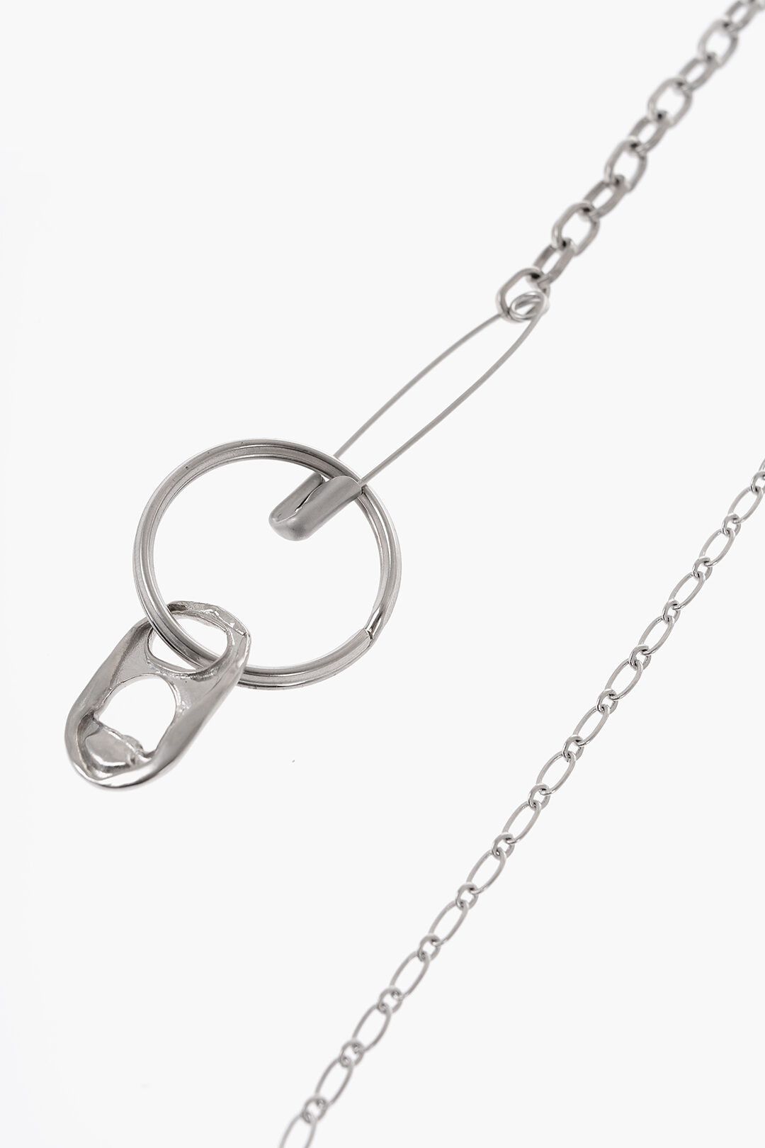 Maison Margiela og1mm1224 Size: OS / Pins with Safety Pins and Chains Silver Size ONE SIZE - 2 Thumbnail