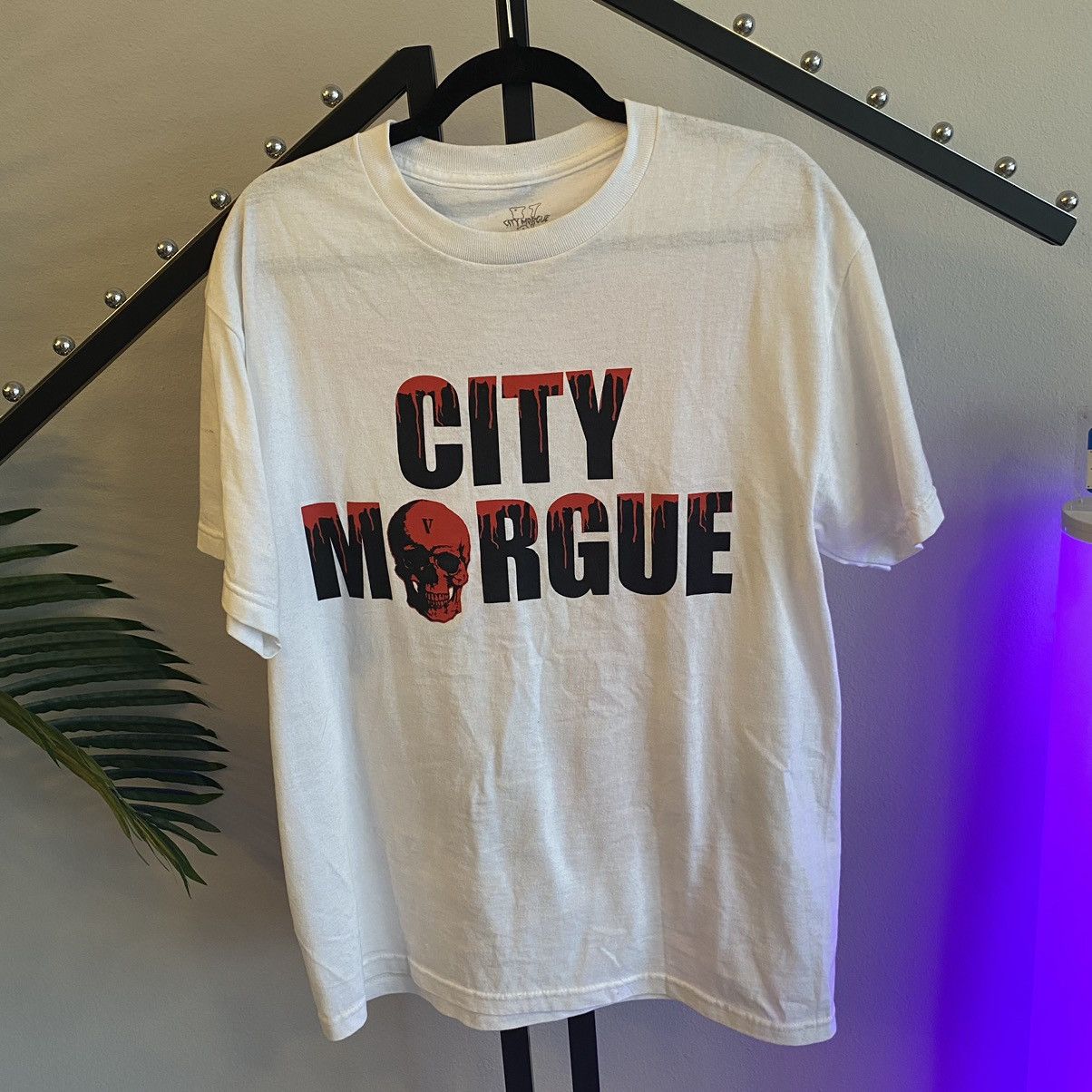 City Morgue × Vlone Vlone x City Morgue Tee White Size US L / EU 52-54 / 3 - 5 Thumbnail