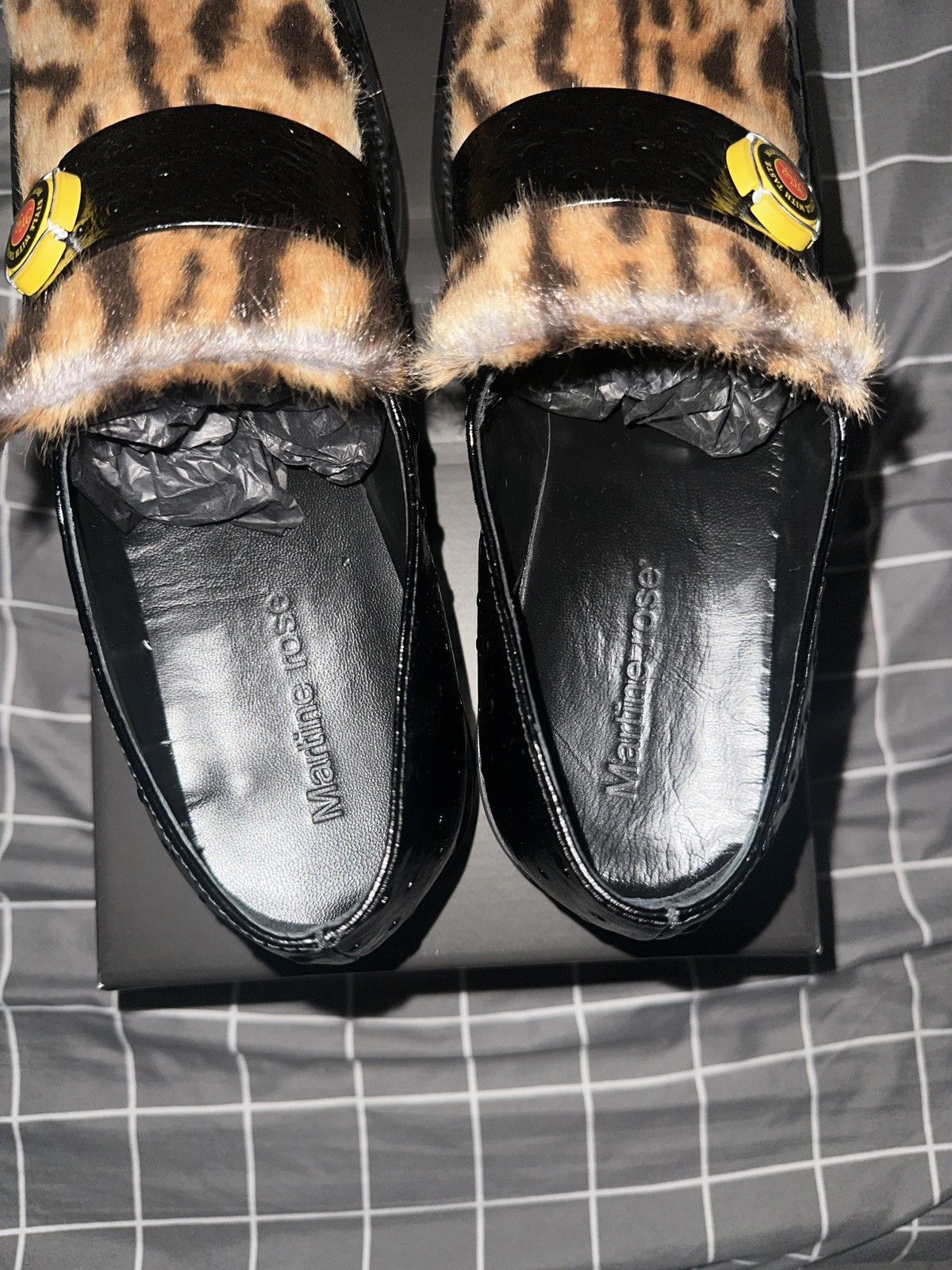 Martine Rose MARTINE ROSE CHAMPAGNE CAP SQUARE TOE LOAFERS Size US 12 / EU 45 - 8 Thumbnail