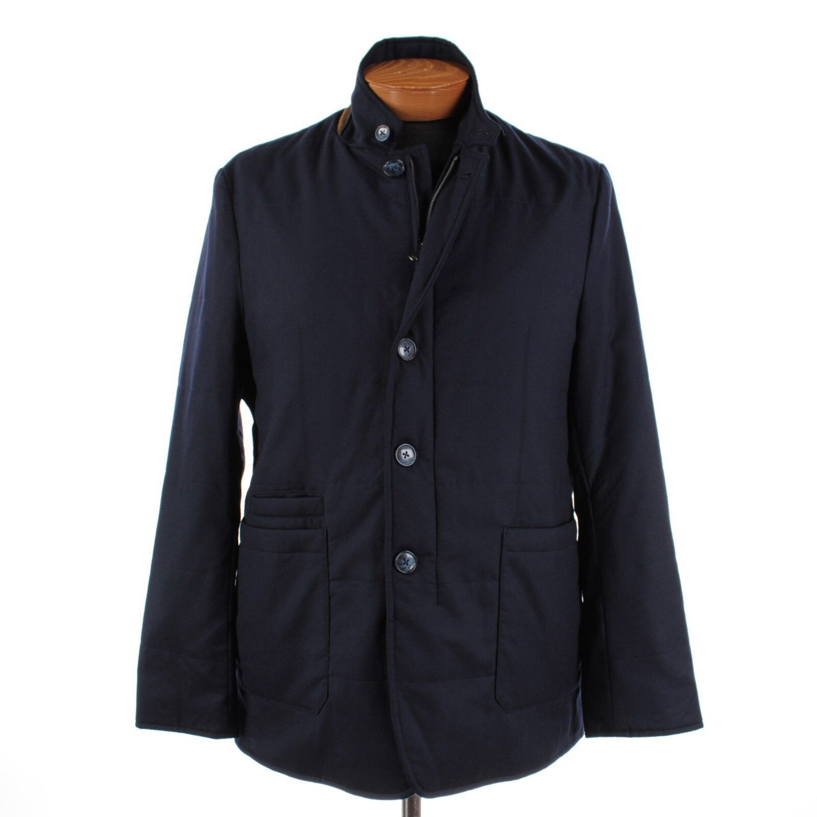 Zanella Zanella Coat Size L US In Blue Wool Size US L / EU 52-54 / 3 - 1 Thumbnail