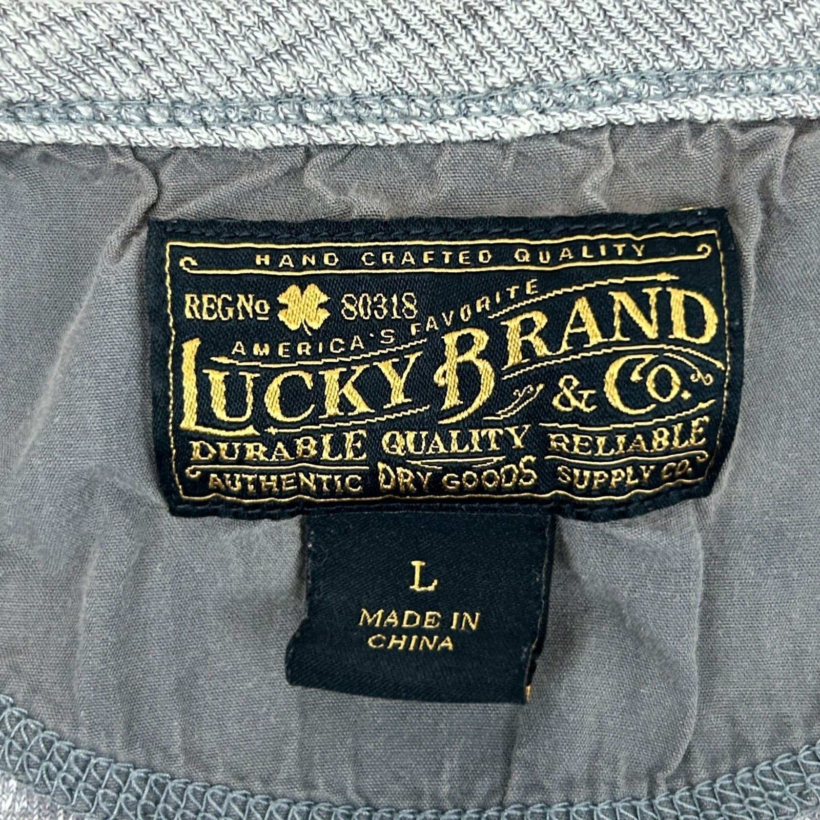 Lucky Brand Lucky Brand Henley T Shirt Long Sleeve Gray L Large Size US L / EU 52-54 / 3 - 8 Thumbnail