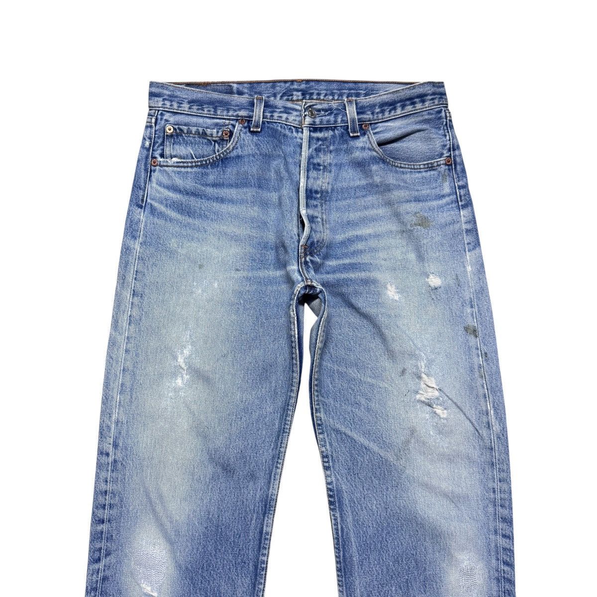 Levi's Vintage 90s Levis 501xx Distressed Cropped Jeans Size US 34 / EU 50 - 3 Thumbnail