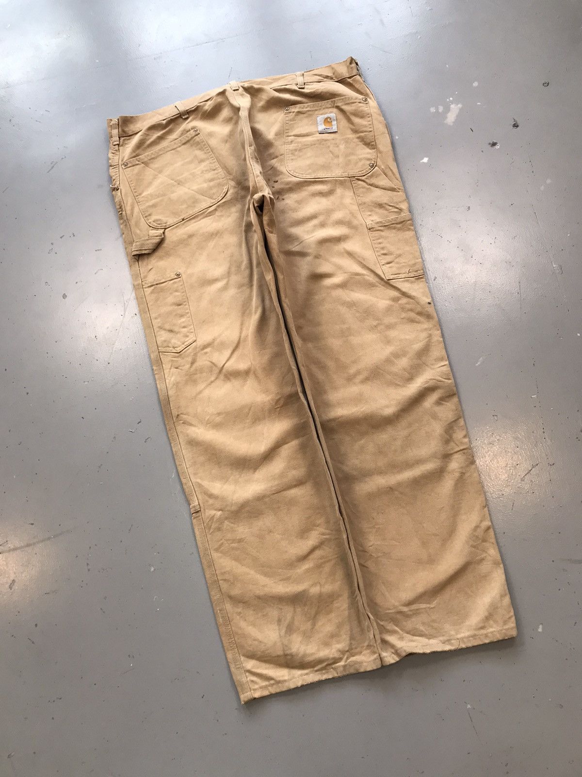 Carhartt × Vintage Vintage Carhartt b136 BRN double knee carpenter denim Size US 42 / EU 58 - 8 Thumbnail