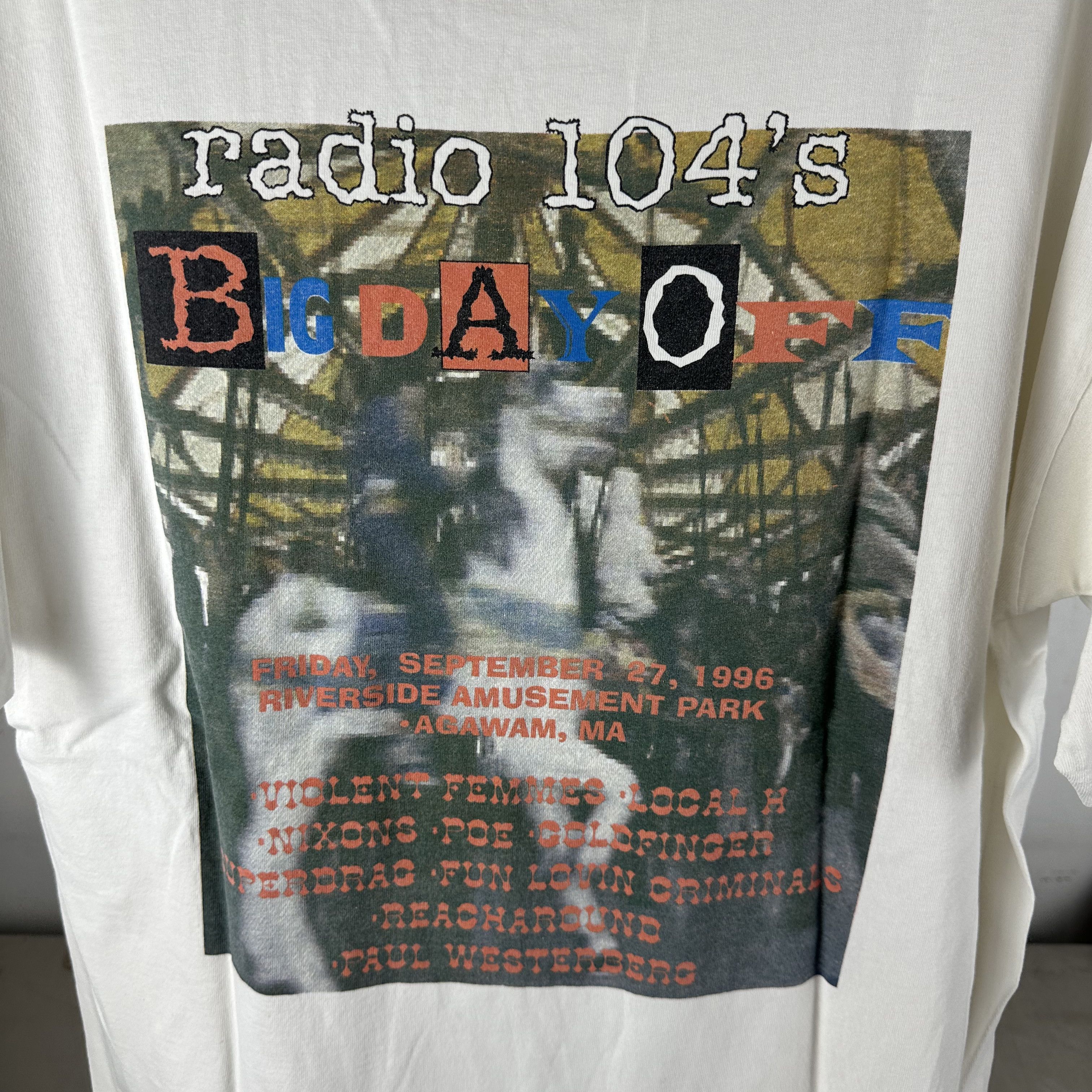 Vintage 1996 Violent Femmes Fun Lovin Criminals Big Day Off Tee Size US XL / EU 56 / 4 - 4 Thumbnail