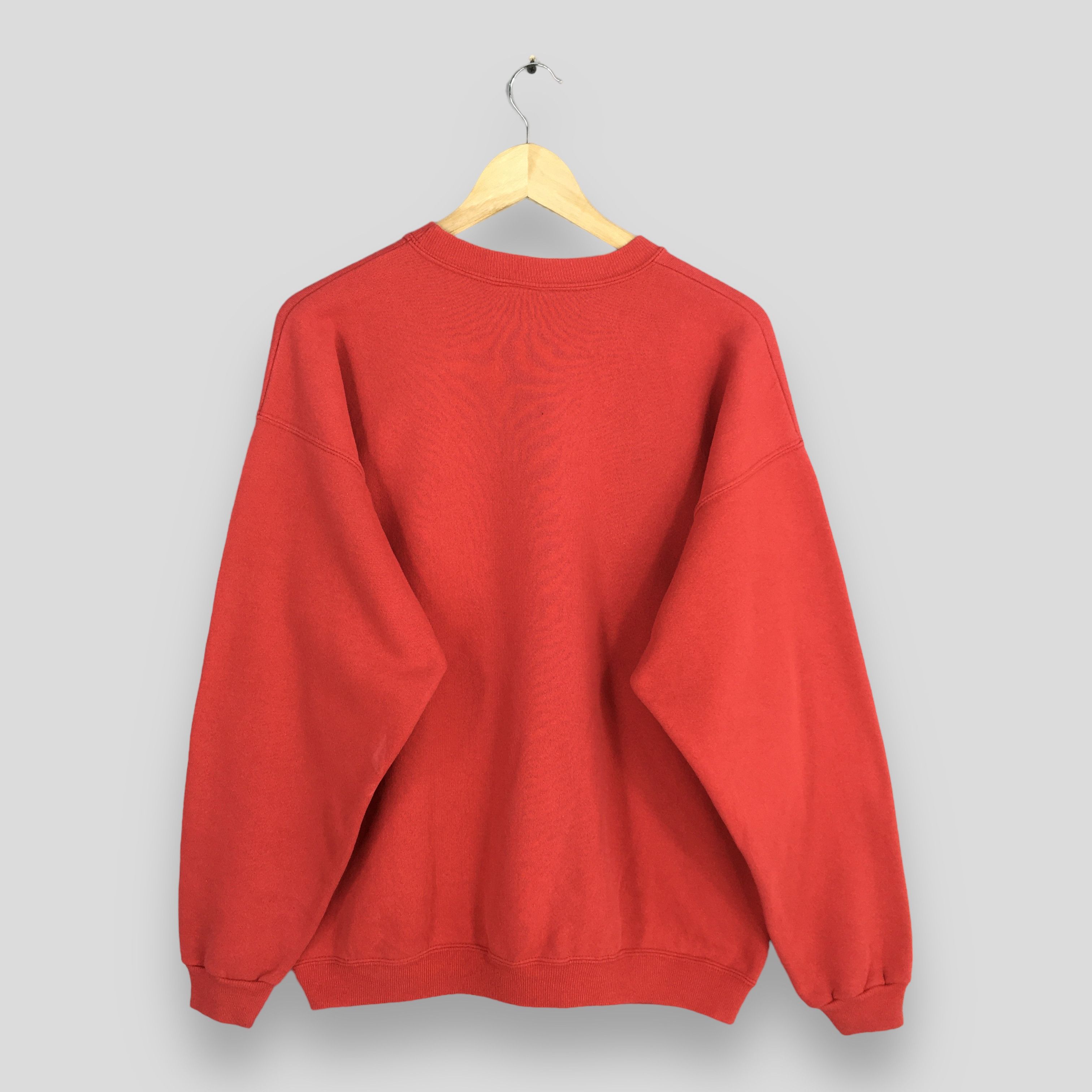 NCAA Vintage 90s Hastings College Red Sweatshirt Large Size US L / EU 52-54 / 3 - 6 Thumbnail