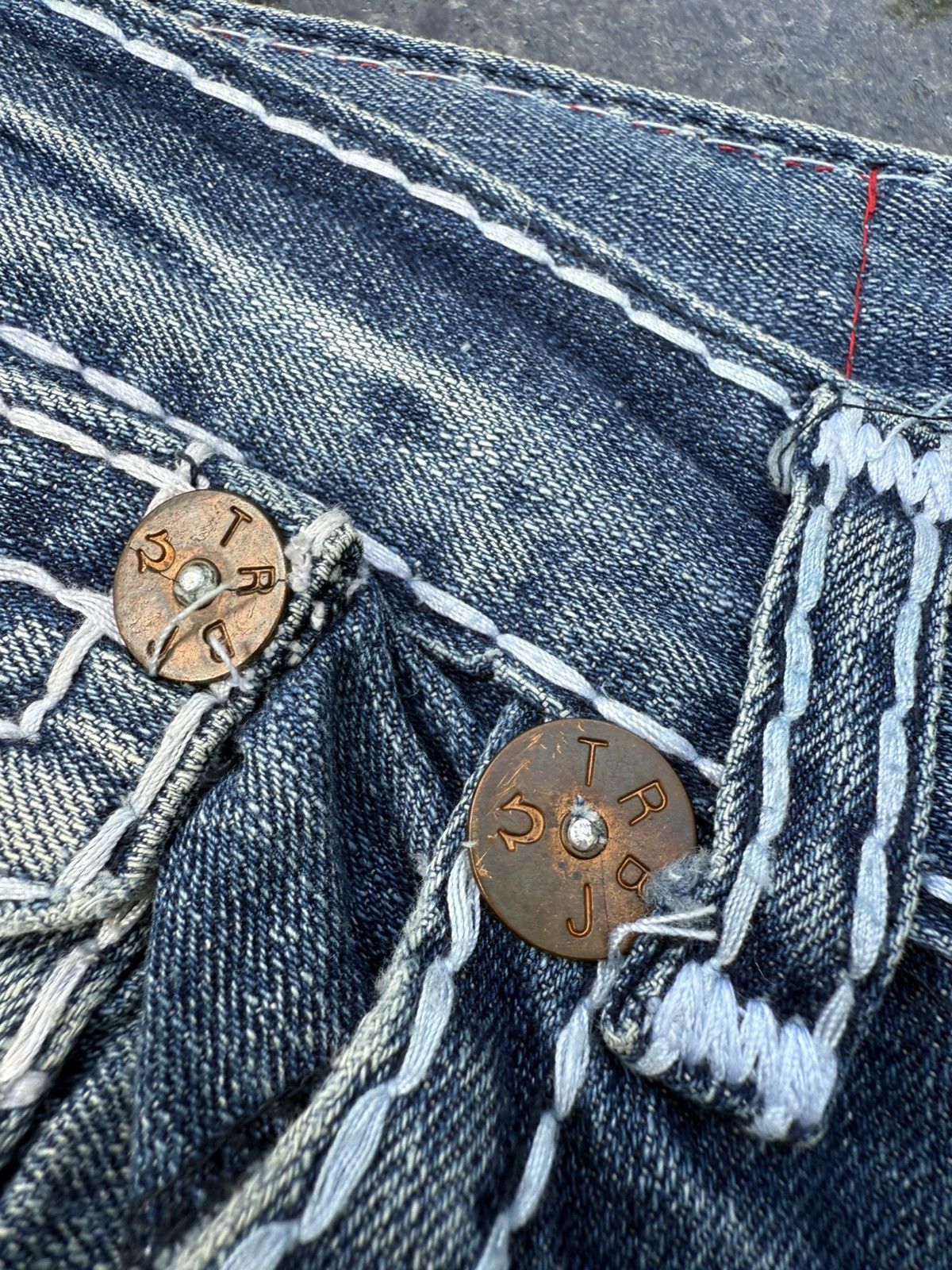 True Religion 90’s TRUE RELIGION RARE VINTAGE POCKET LOGO Y2K DENIM PANTS Size US 32 / EU 48 - 14 Thumbnail