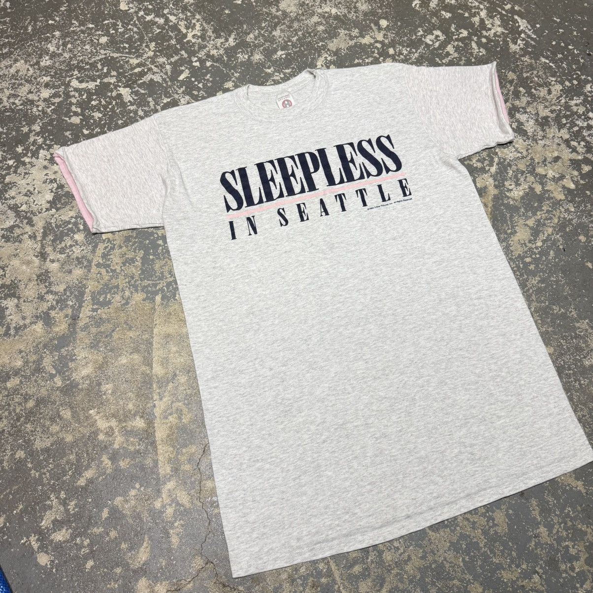 Vintage Vintage Sleepless In Seattle 1993 Grey Tshirt Size US XL / EU 56 / 4 - 10 Thumbnail