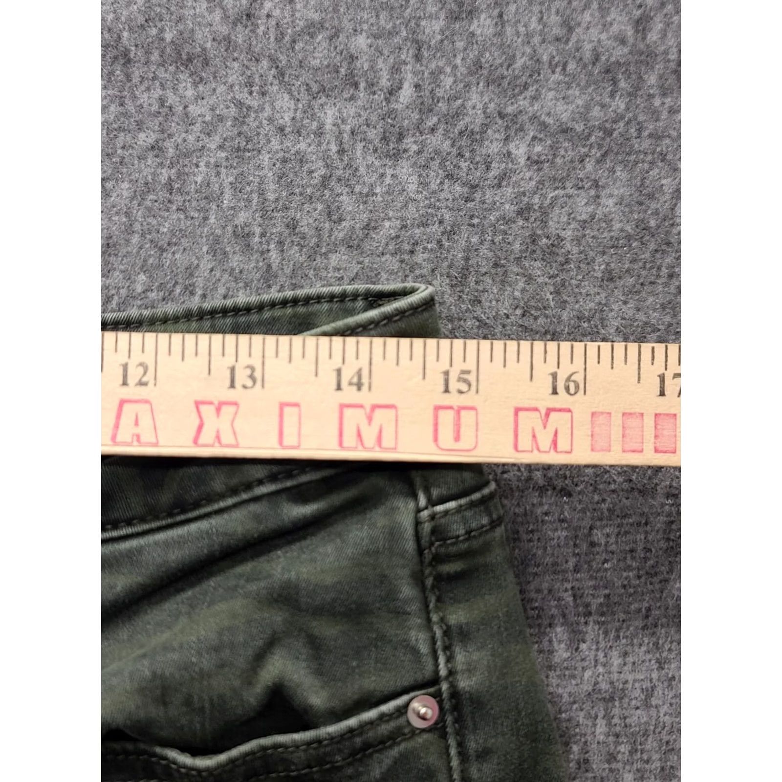 Vintage Driftwood Jeans Womens 29x29 Jackie Skinny Fit Ankle Cut High Rise Stretch Jeans Bohemian Festival Green 29 Inseam 5-Pocket Slim Wash Light Womens Size 29" - 3 Thumbnail
