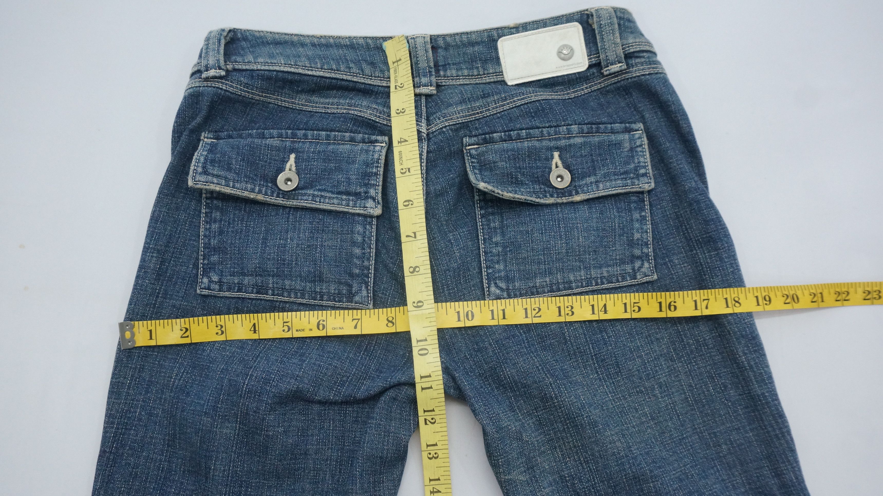 Japanese Brand 🔥 Vintage BRAPPERS Women Flare Bush Jeans Size 29" - 13 Thumbnail