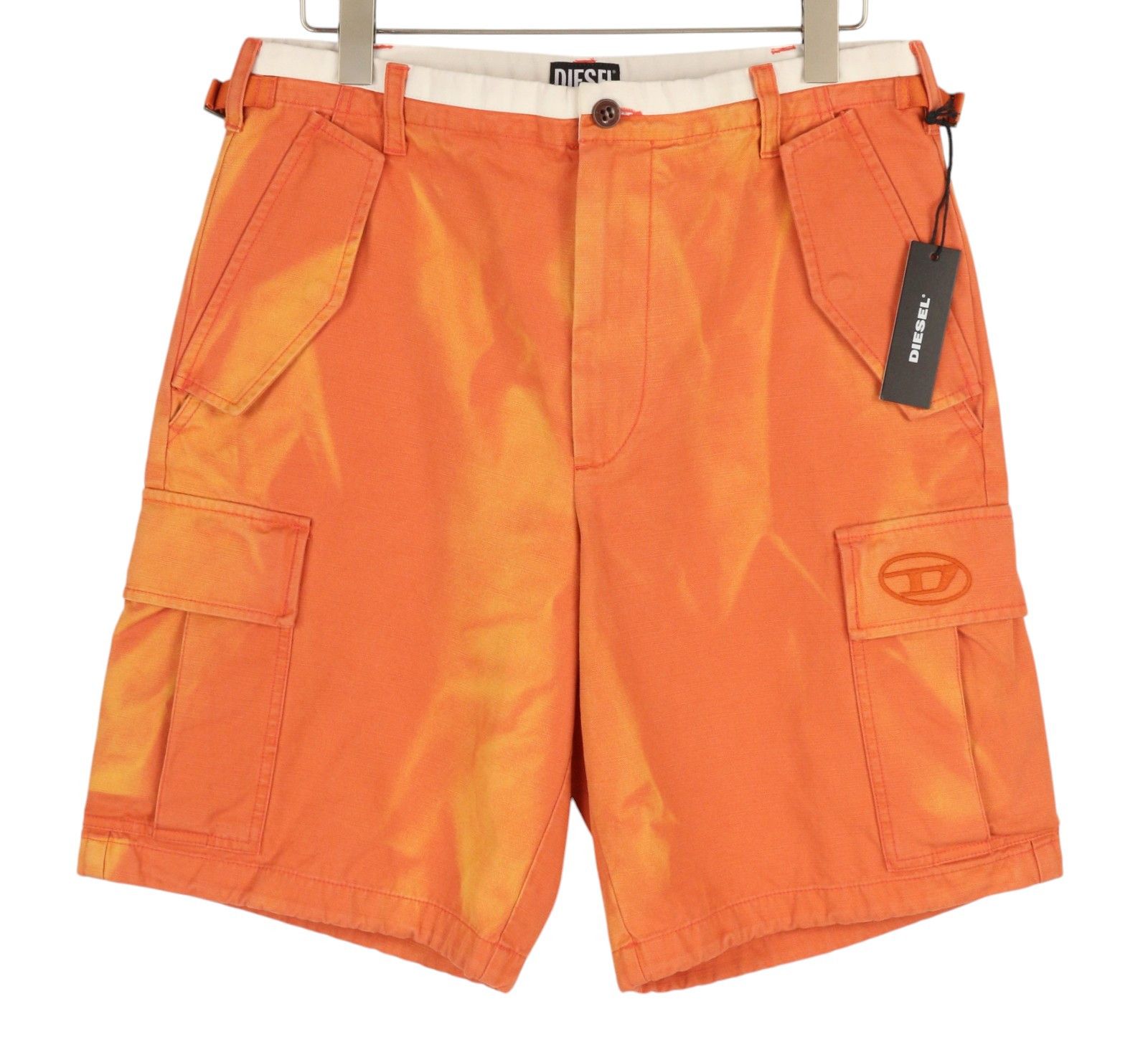 Diesel P-Atlan Men Shorts W32 Cargo Orange Fade Effect 41338 Size US 32 / EU 48 - 1 Thumbnail