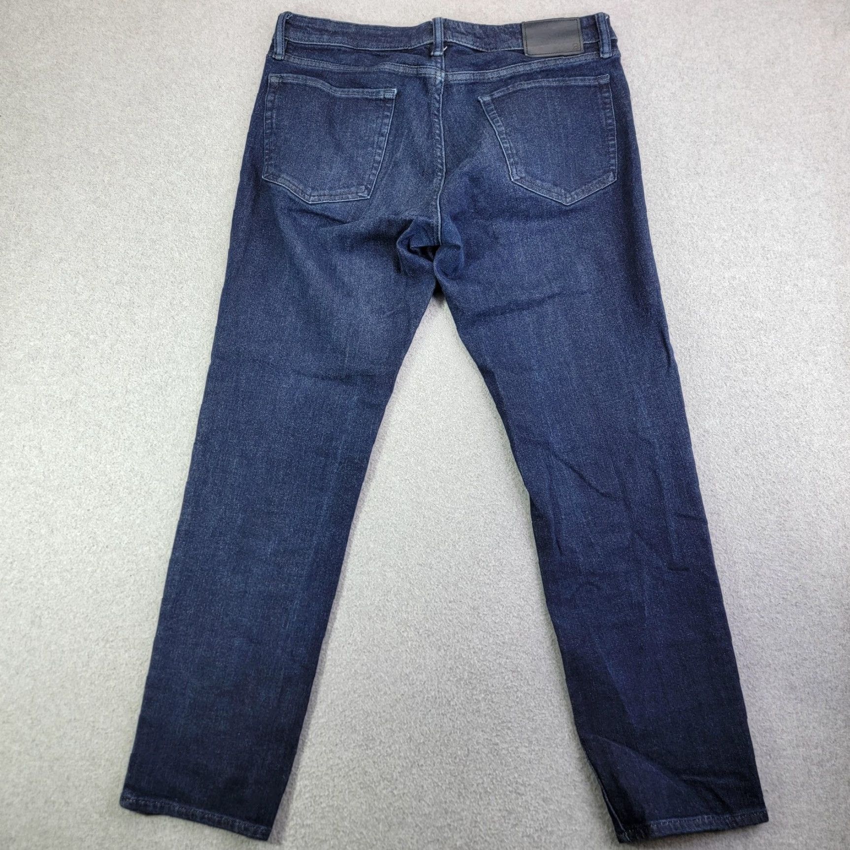 Bonobos Bonobos Slim Taper Jeans Mens 33x30 Blue Slim Tapered Leg Denim Jeans Stretch Dark Wash Size US 33 - 5 Thumbnail