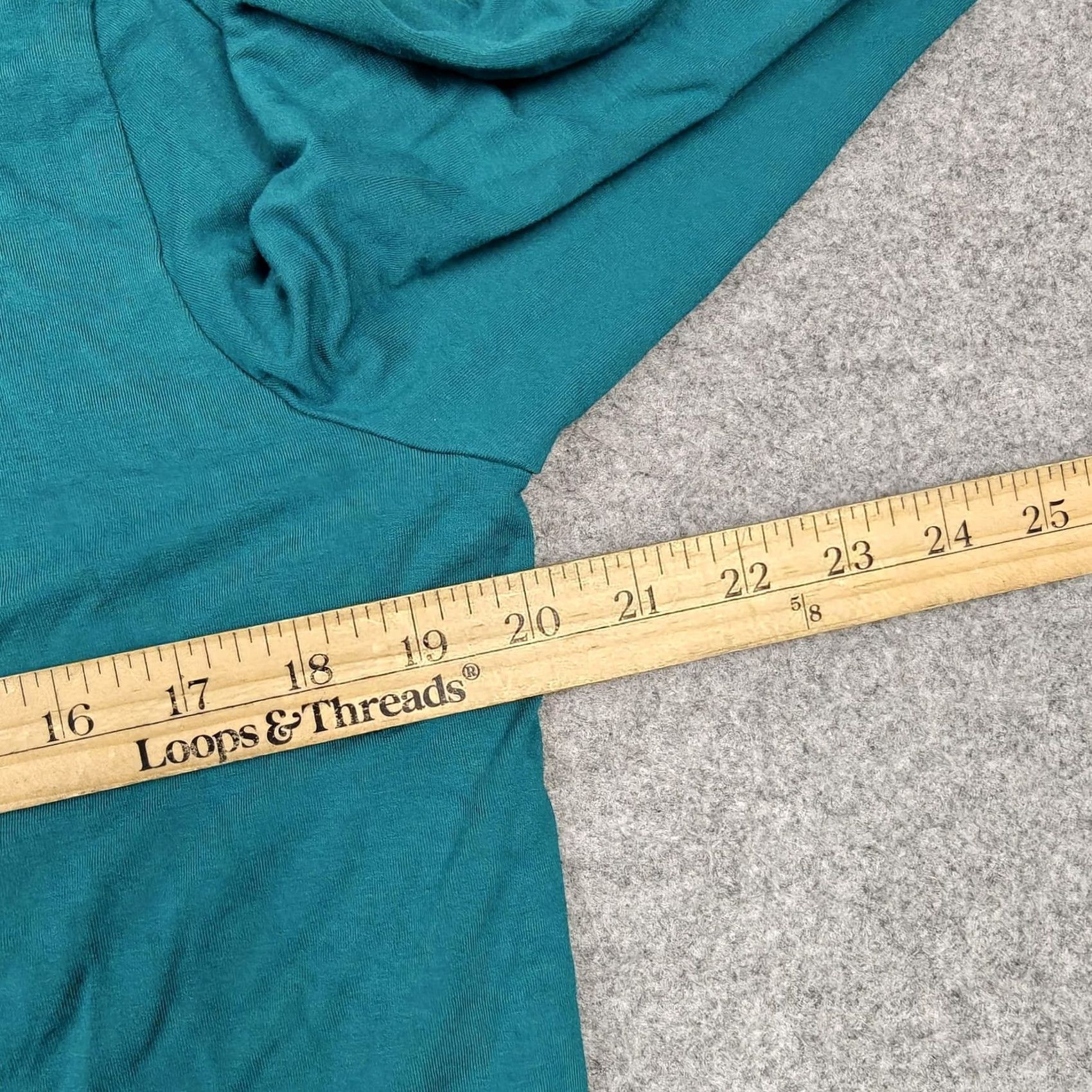 Eileen Fisher Eileen Fisher Womens L Green V Neck 3/4 Sleeve Jersey Tunic Size L / US 10 / IT 46 - 7 Thumbnail