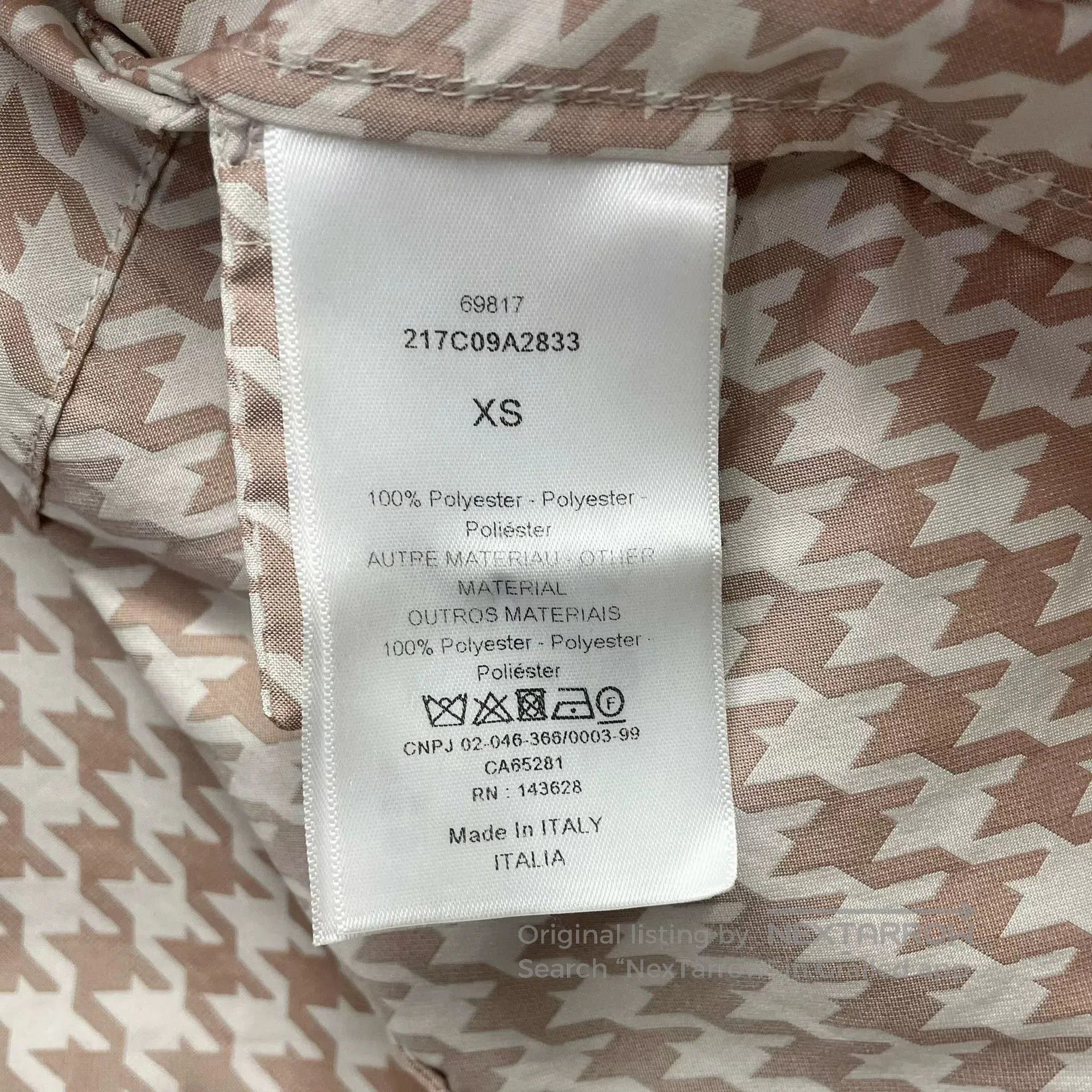 Dior Dior Houndstooth Hooded Windbreaker. Size US XS / EU 42 / 0 - 6 Thumbnail