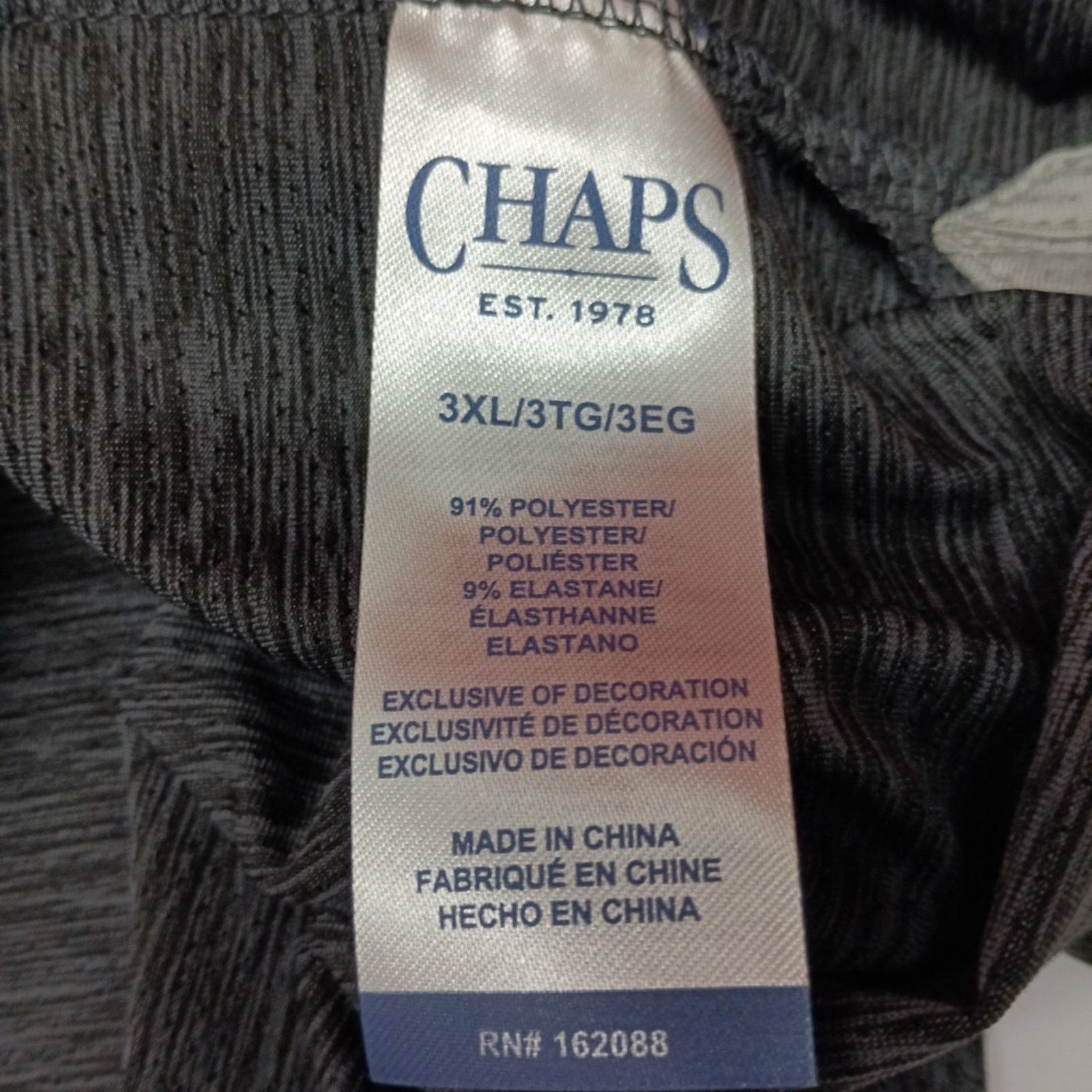 Chaps Chaps Golf Polo Shirt Men 3XL Black Moisture Wicking Stretch Size US XXL / EU 58 / 5 - 7 Thumbnail