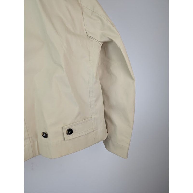 Bottega Veneta o1rshd1 Blouson Coated Cotton Stretch Jacket in Ecru Size US L / EU 52-54 / 3 - 15 Thumbnail