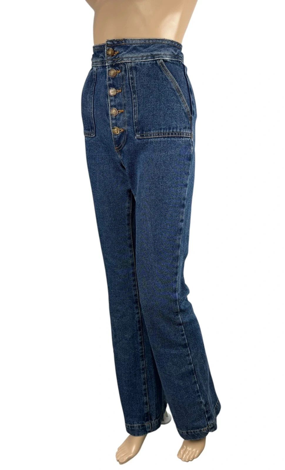 Sezane Sezane Tommy Trousers Denim Flare size 34 Size 25" / US 0 / IT 36 - 1 Thumbnail