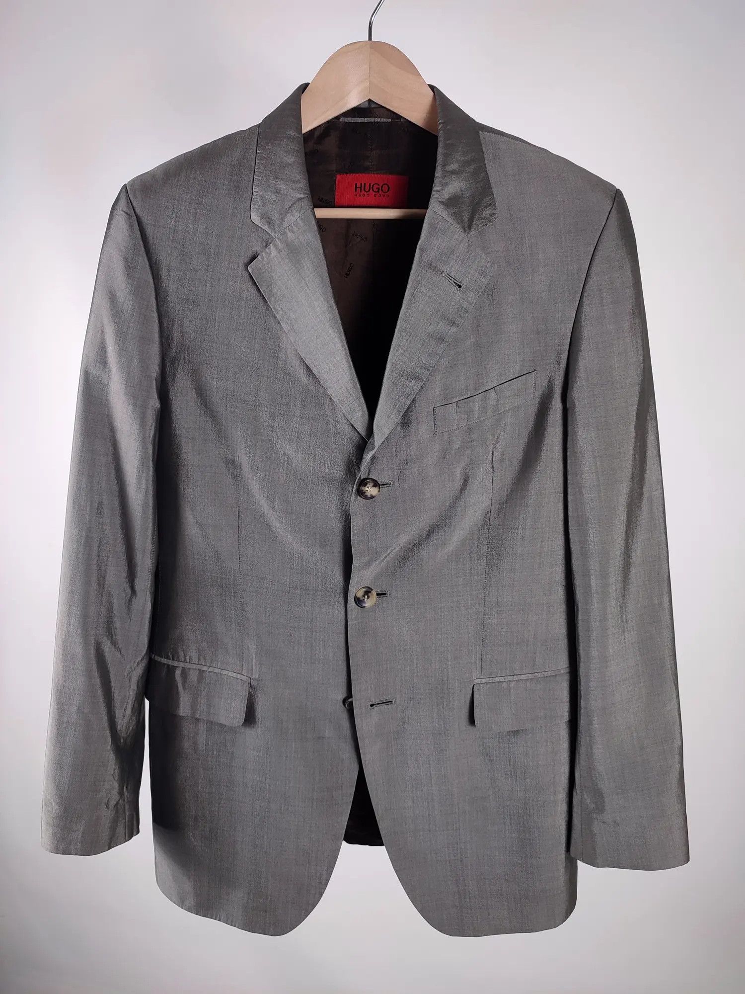 Hugo Boss Hugo Boss 100% Silk Blazer Size 46R - 3 Thumbnail