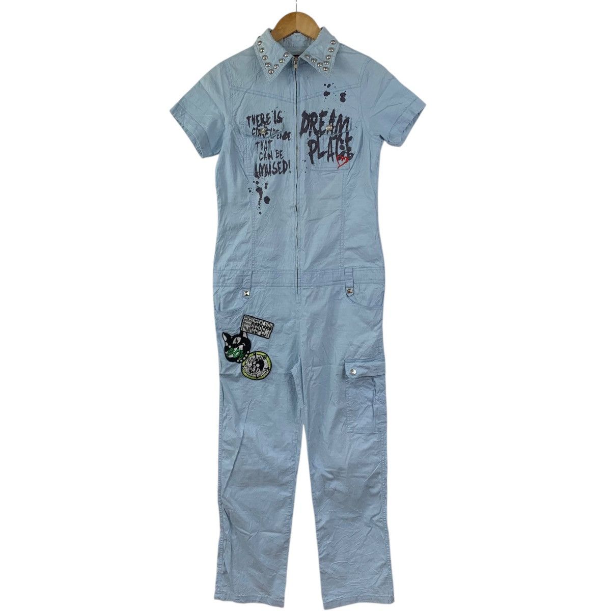 Japanese Brand JSG Japanese Brand Punk Bondage Short Sleeve Jumpsuit Jacket Size S / US 4 / IT 40 - 1 Thumbnail