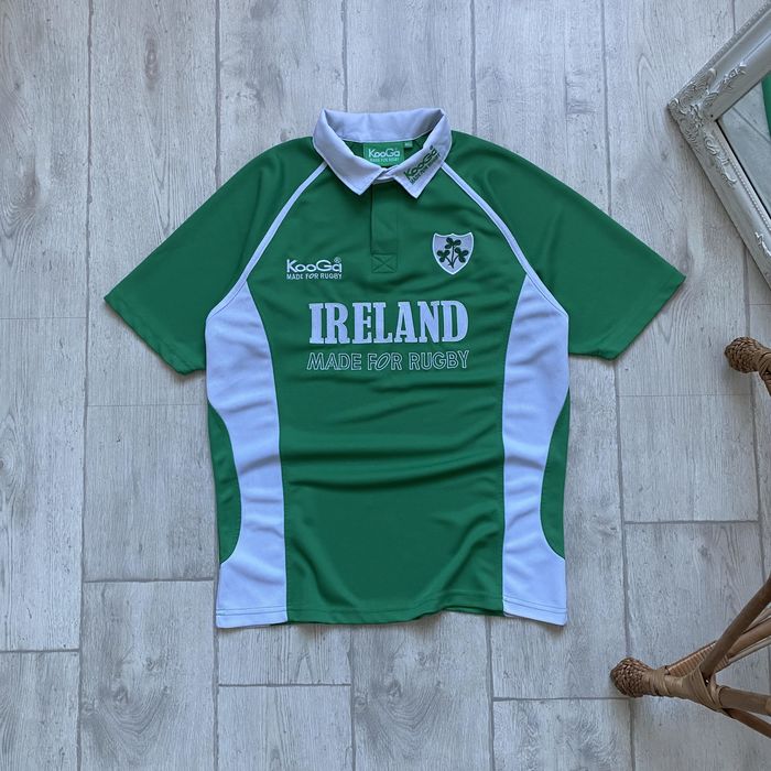 Vintage 🏈90s Blockore Ireland Rugby Jersey Polo KooGa Irish England