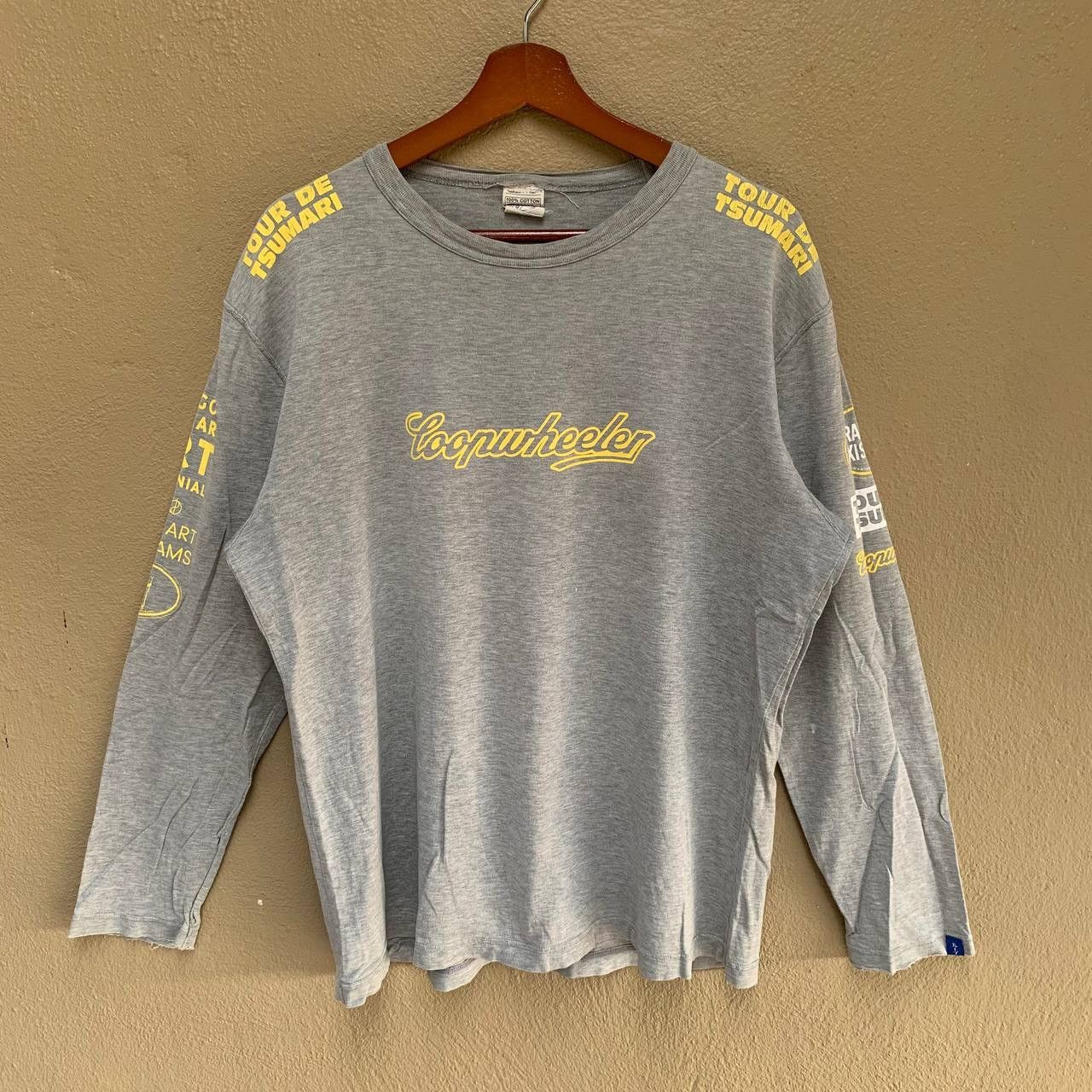 Loopwheeler Distressed Vintage MADE IN JAPAN LOOPWHEELER Long Sleeve Tee Size US L / EU 52-54 / 3 - 1 Thumbnail