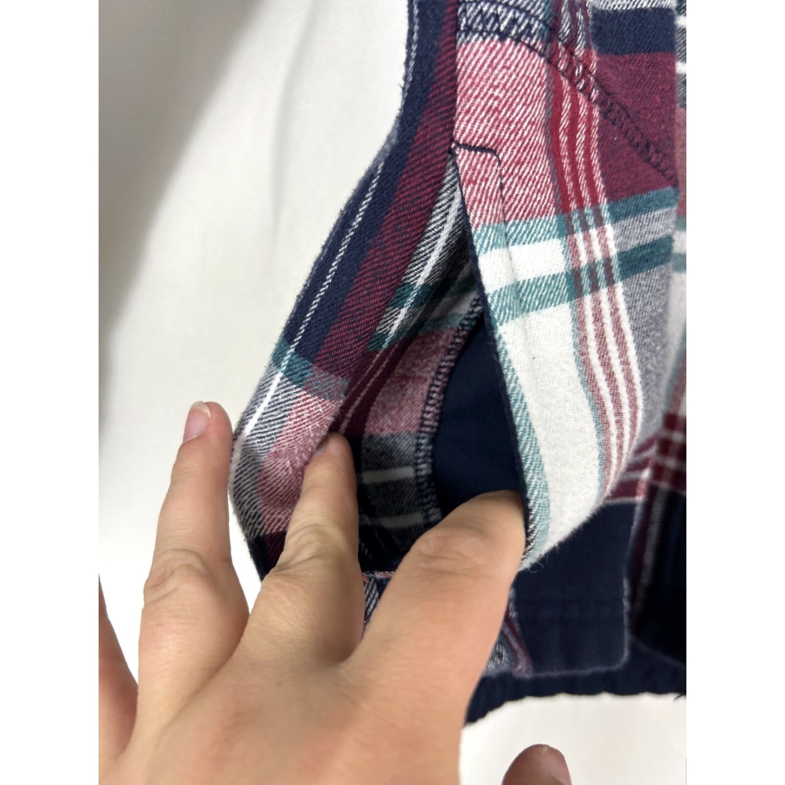 Orvis Orvis Womens Small Snap Shacket Red Blue Plaid Shirt Jacket Size S / US 4 / IT 40 - 6 Thumbnail