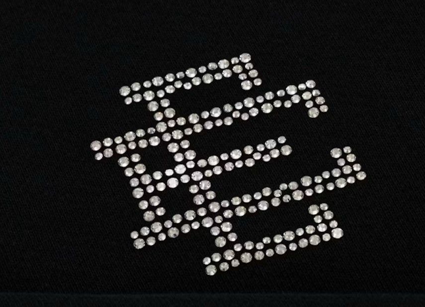 Eric Emanuel Eric Emanuel black Swarovski crystals hoodie sweatshirt XL Size US XL / EU 56 / 4 - 2 Thumbnail