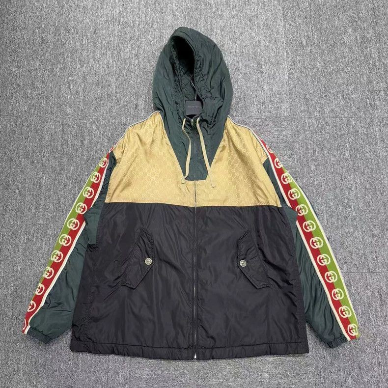 Gucci Gucci Side knitted striped old flower stitching cotton jack Size US S / EU 44-46 / 1 - 1 Thumbnail