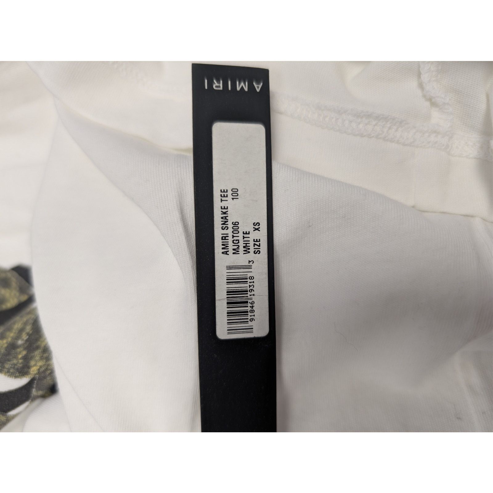 Amiri o1rshd1 Amiri Snake Tee T-Shirt in White Size US XS / EU 42 / 0 - 19 Thumbnail