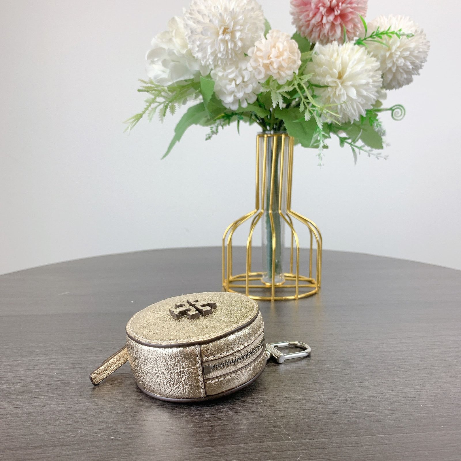 Tory Burch Tory Burch 159716 Thea Coin Pouch IN Gold Size ONE SIZE - 2 Thumbnail