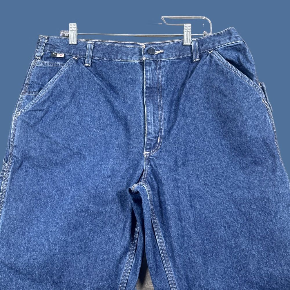 Carhartt Carhartt Jeans Men's 38x34 Flame Resistant Loose Fit Denim Signature Logo Blue Size US 38 / EU 54 - 1 Thumbnail
