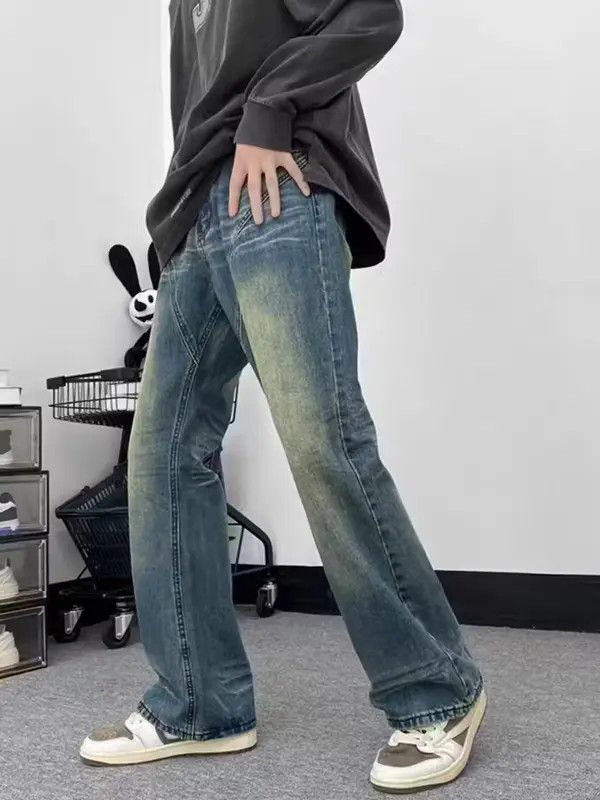 VIBE Vintage distressed washed corrugated bootcut jeans Size US 30 / EU 46 - 2 Thumbnail