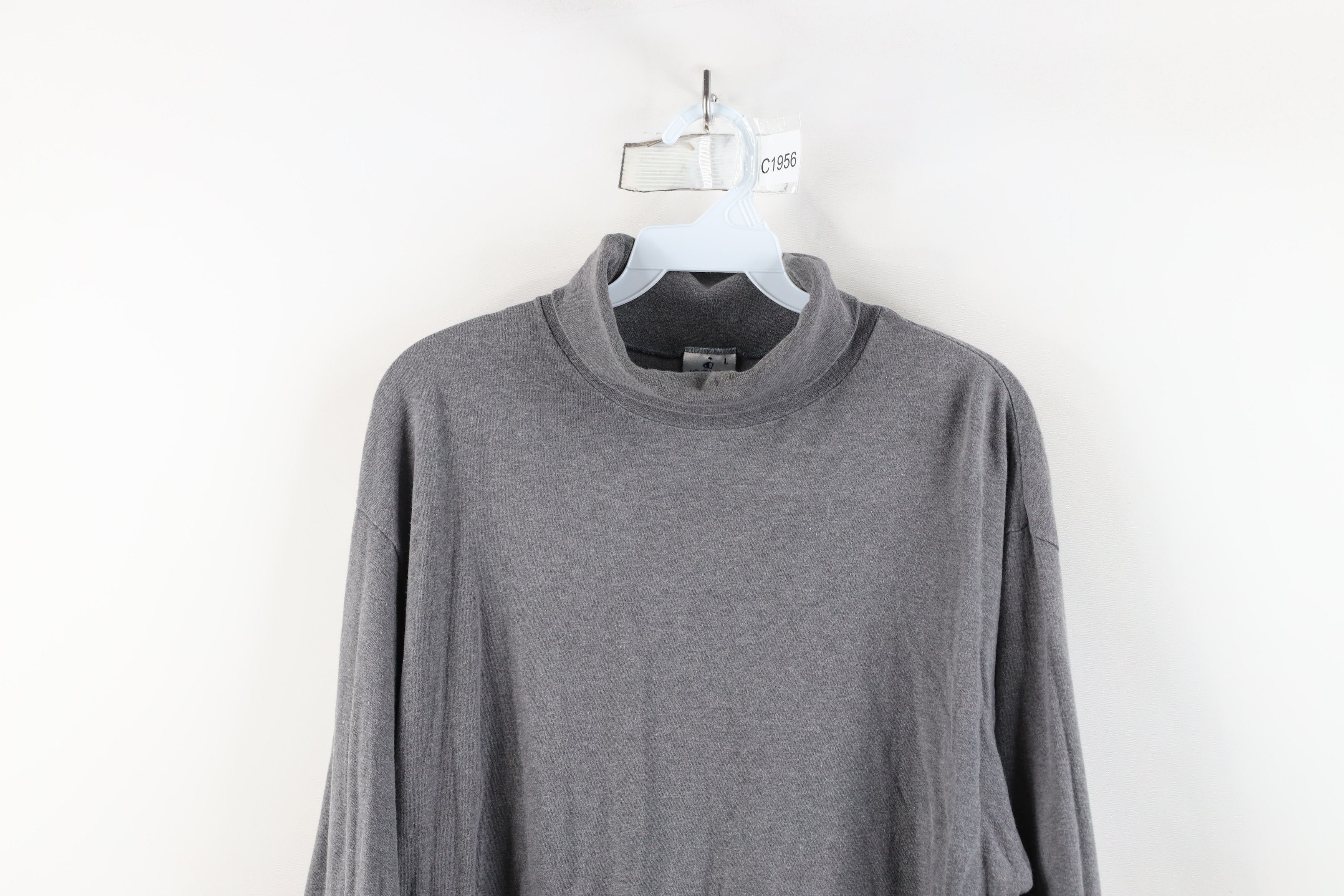 Vintage Vintage 90s Streetwear Long Sleeve Turtleneck T-Shirt USA Size US L / EU 52-54 / 3 - 2 Thumbnail