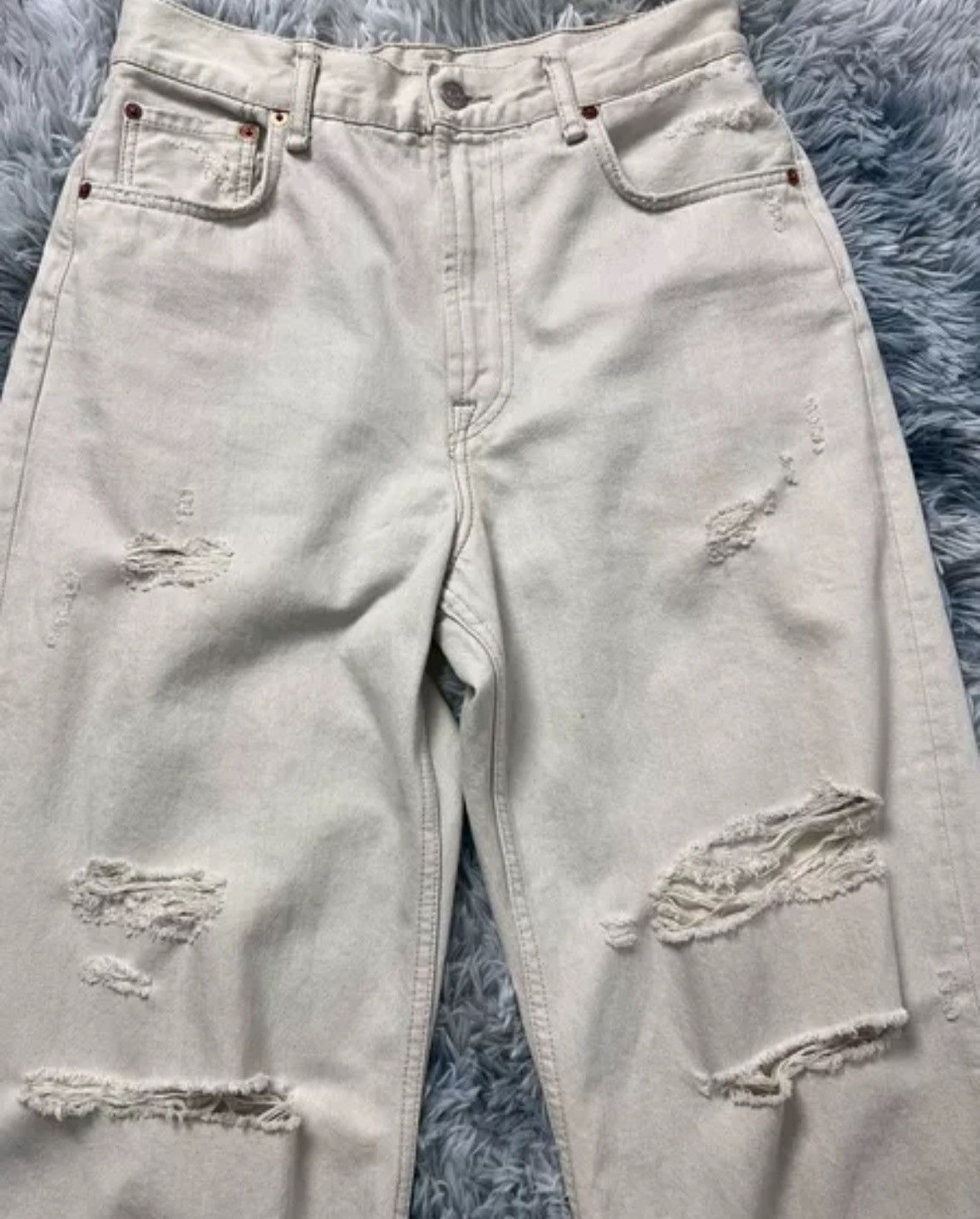 Acne Studios Acne studios Ripped white jeans 2412-Nextarrow Size US 28 / EU 44 - 4 Thumbnail
