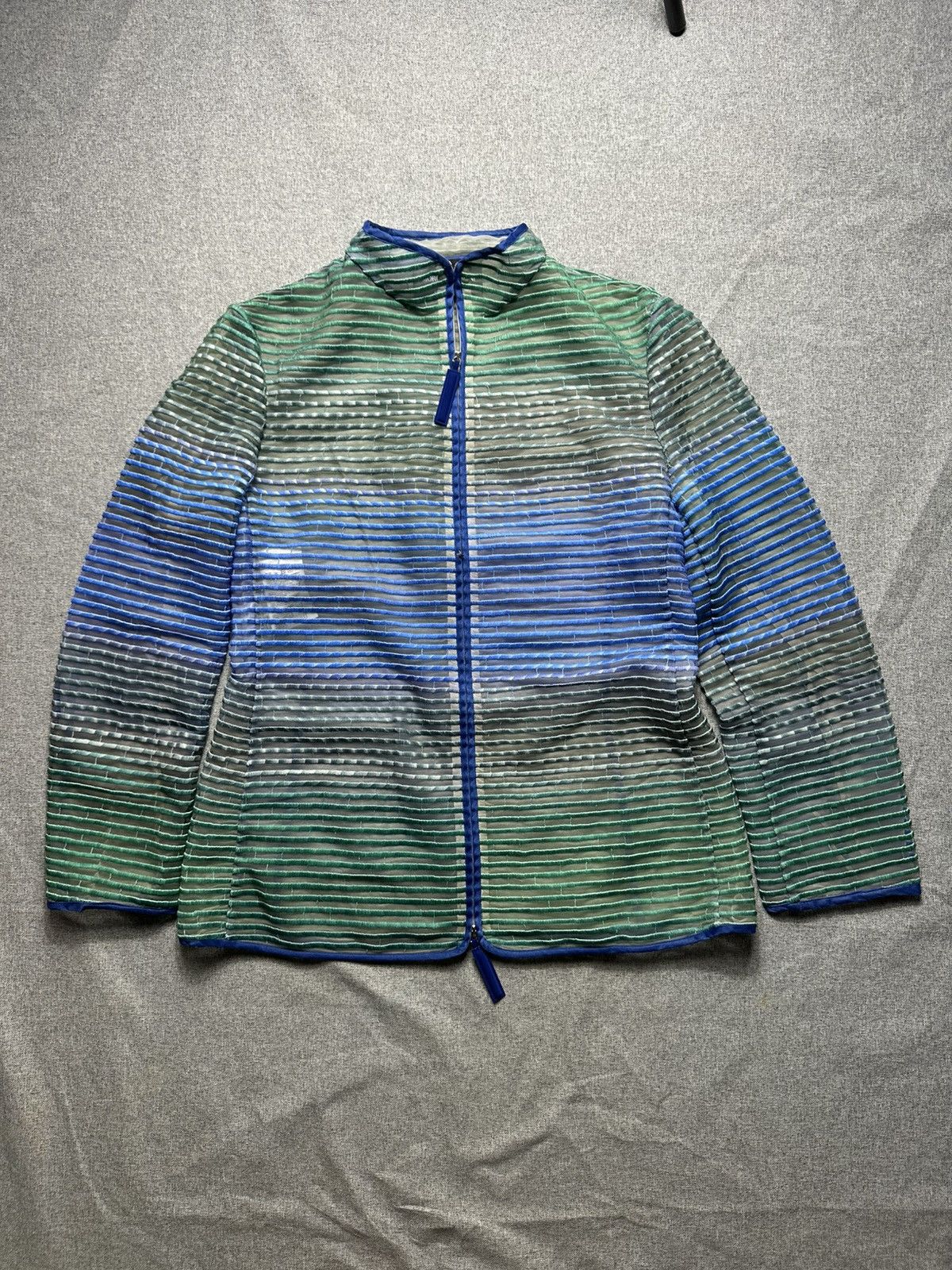Giorgio Armani Giorgio Armani - Multi Color Zip Up Jacket Size M / US 6-8 / IT 42-44 - 3 Thumbnail