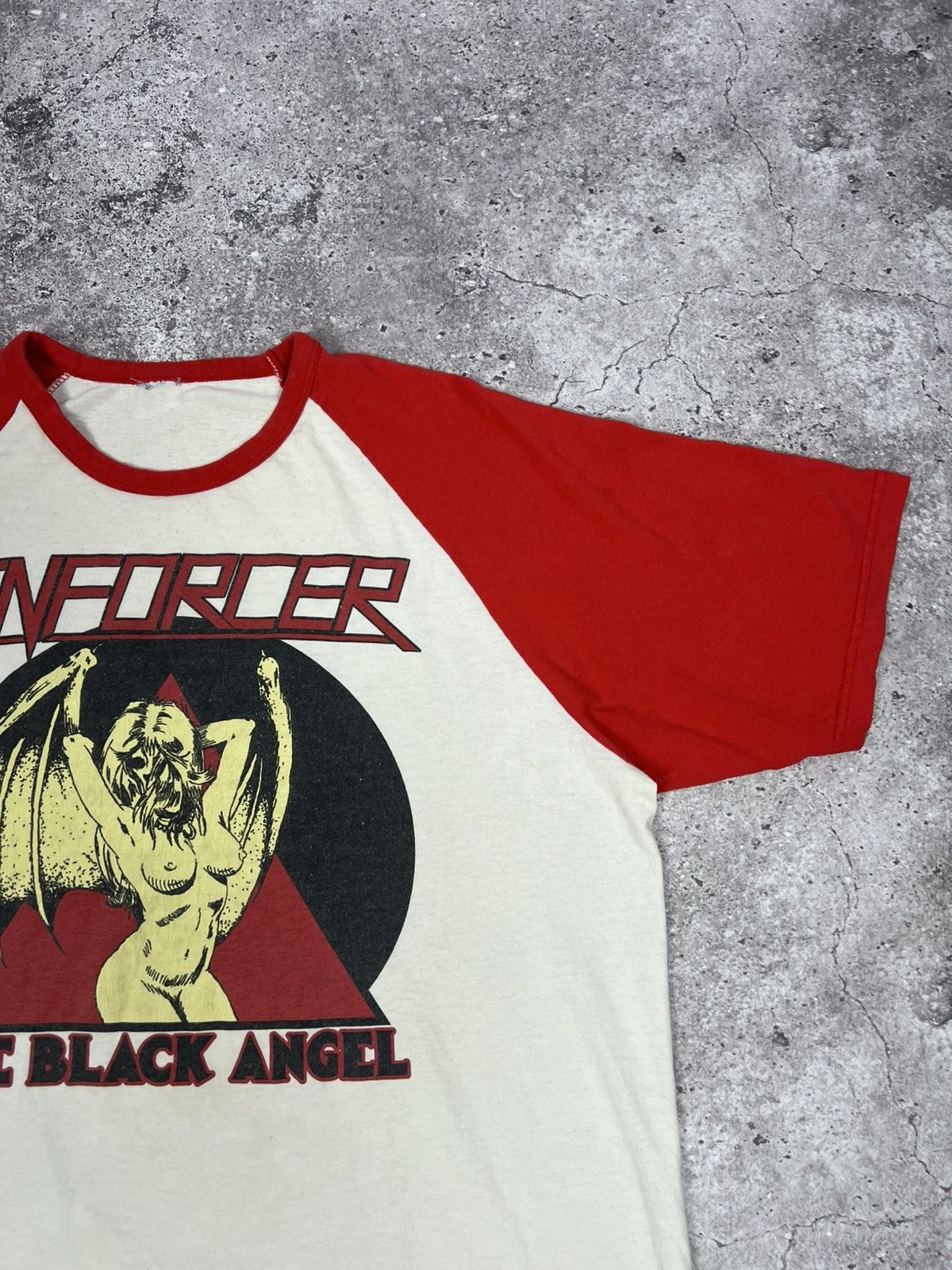 Fruit Of The Loom Enforcer The Black Angel Band T-shirt Cotton Men's Size US M / EU 48-50 / 2 - 6 Thumbnail