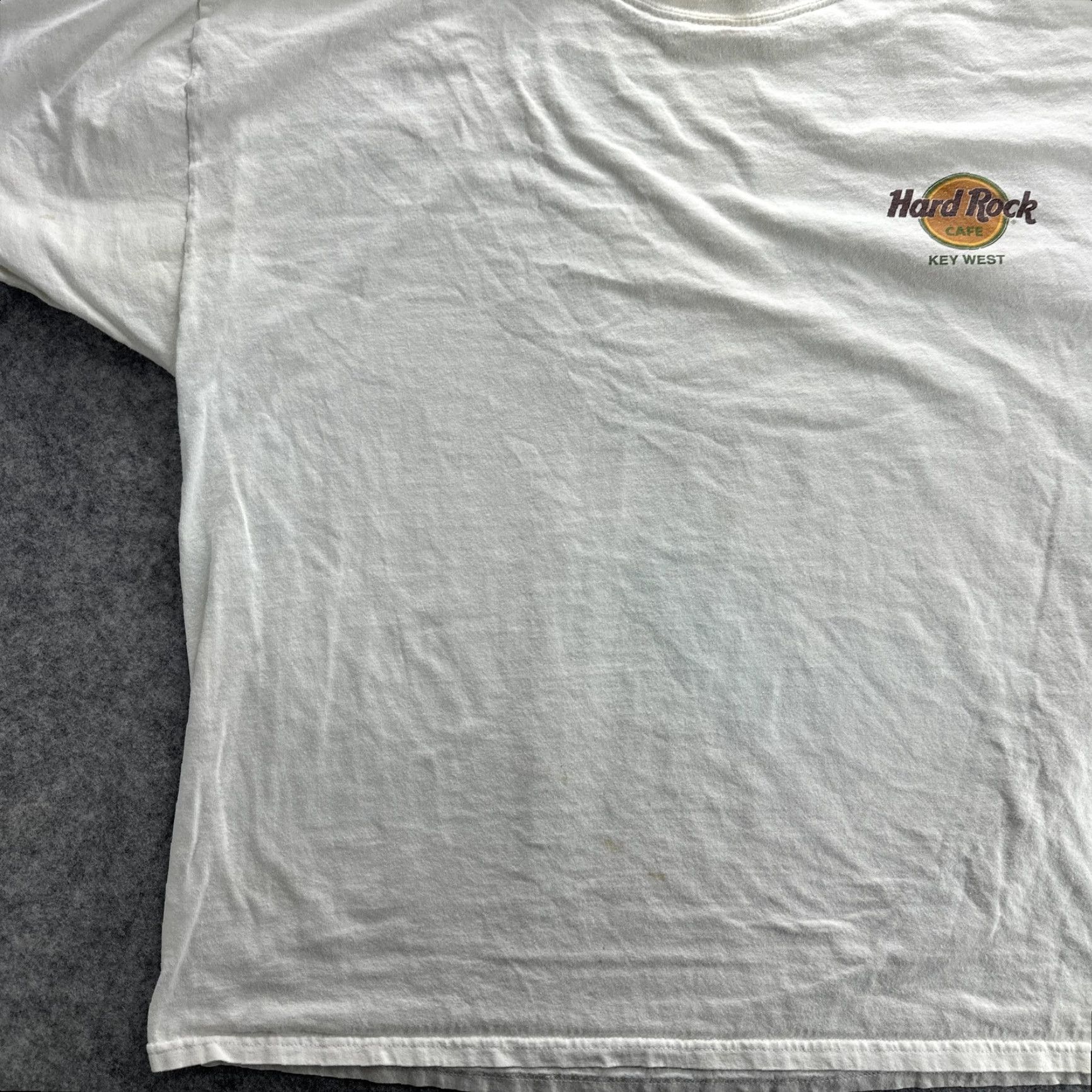 Hard Rock Cafe VINTAGE Hard Rock Cafe T-Shirt Mens Large White Key West Florida Graphic 90s Rock Music Size US L / EU 52-54 / 3 - 4 Thumbnail