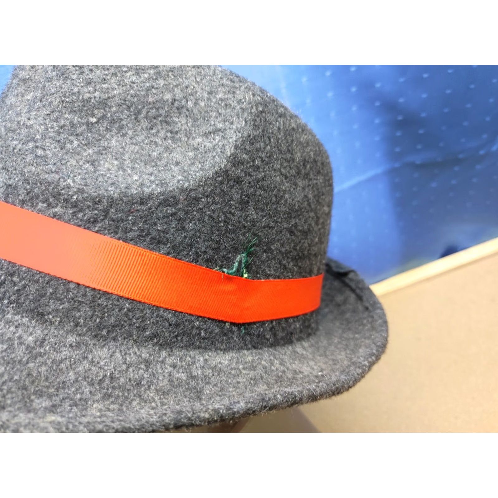 FELT Jagermeister Mens Trilby Fedora Size 58 Polyester Felt Gray Promotional Germany Casual Party/Cocktail Mens Fedora 58 Gray Size ONE SIZE - 4 Thumbnail